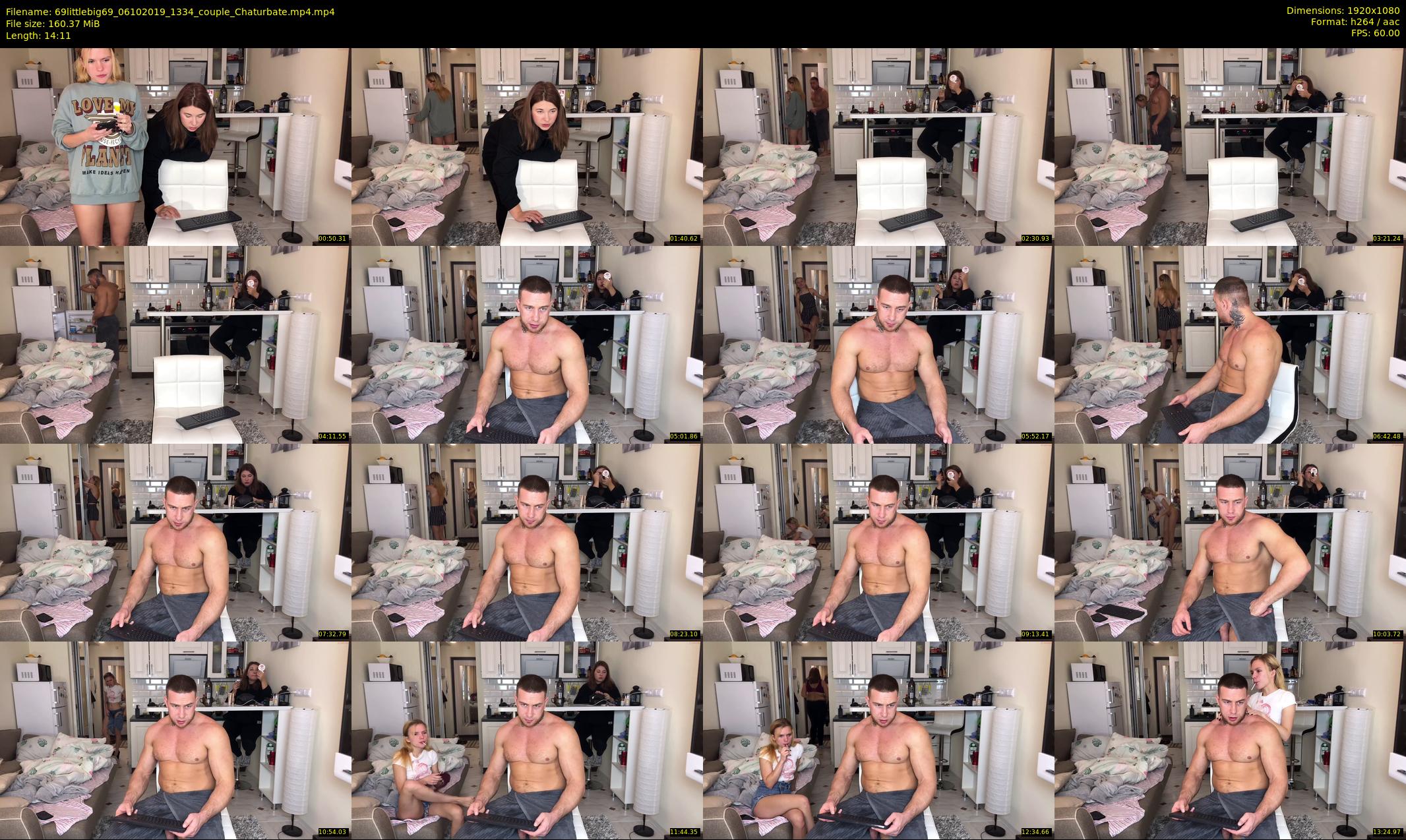 69littlebig69 — 15 minute Chaturbate couple cam show recording, 1080p, Oct 6, 2019