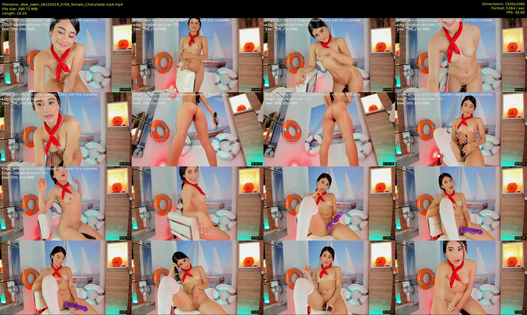 abie_owen — 19 minute Chaturbate female cam show recording, 1080p, Oct 6, 2019