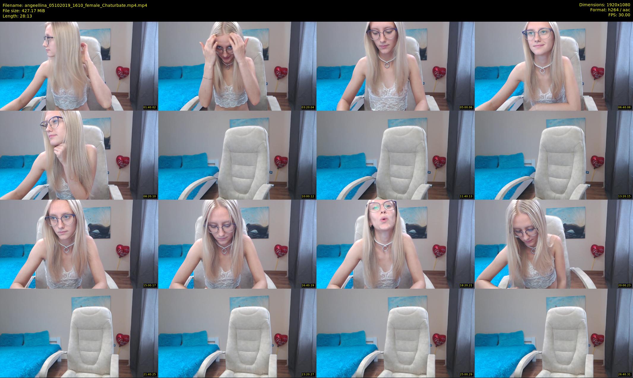 angeellina — 29 minute Chaturbate female cam show recording, 1080p, Oct 5, 2019