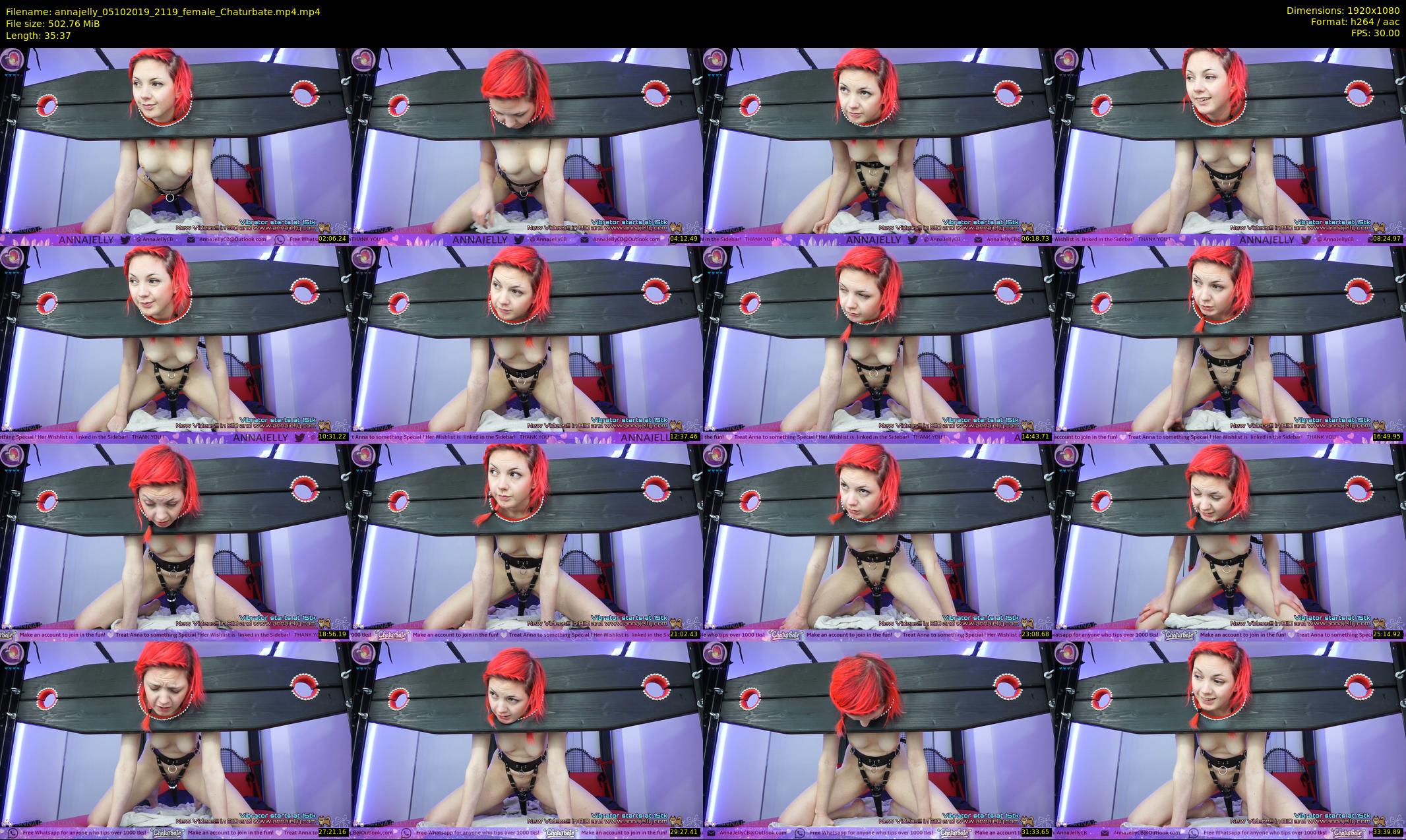 annajelly — 36 minute Chaturbate couple cam show recording, 1080p, Oct 5, 2019
