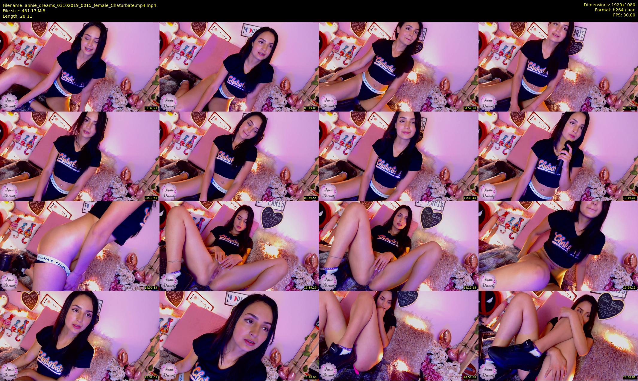 annie_dreams — 29 minute Chaturbate female cam show recording, 1080p, Oct 3, 2019