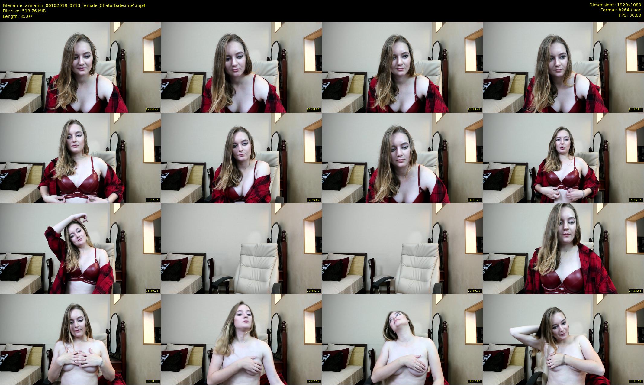 arinamir — 36 minute Chaturbate female cam show recording, 1080p, Oct 6, 2019