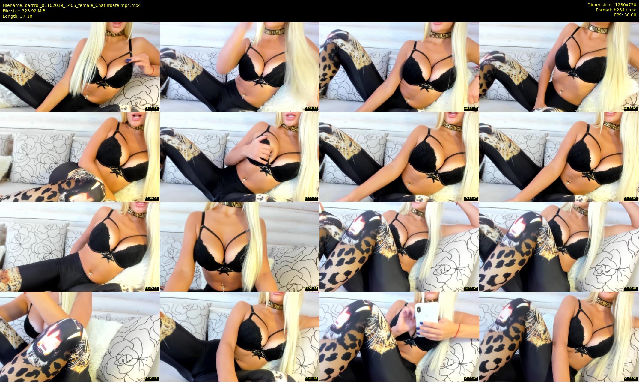 barrrbi — 38 minute Chaturbate female cam show recording, 720p, Oct 1, 2019