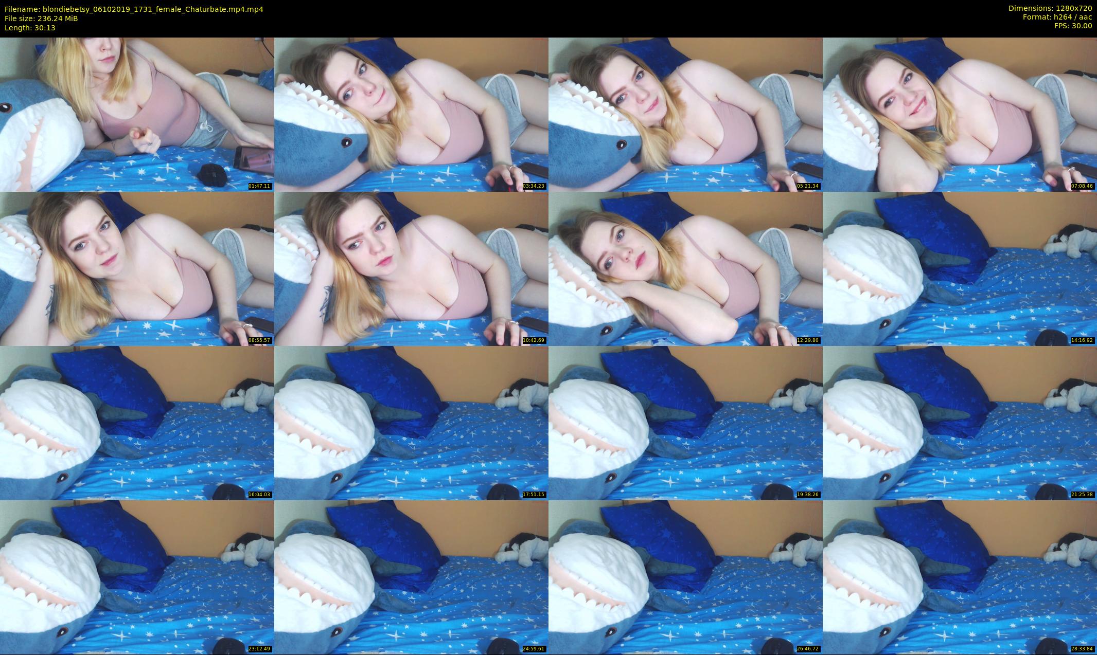 blondiebetsy — 31 minute Chaturbate female cam show recording, 720p, Oct 6, 2019