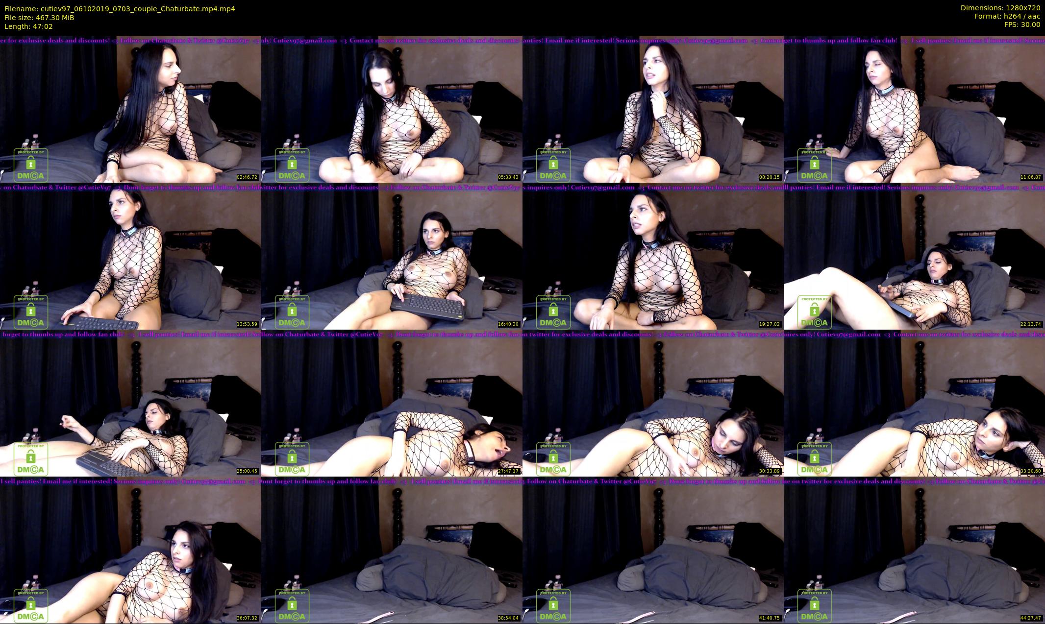cutiev97 — 48 minute Chaturbate couple cam show recording, 720p, Oct 6, 2019