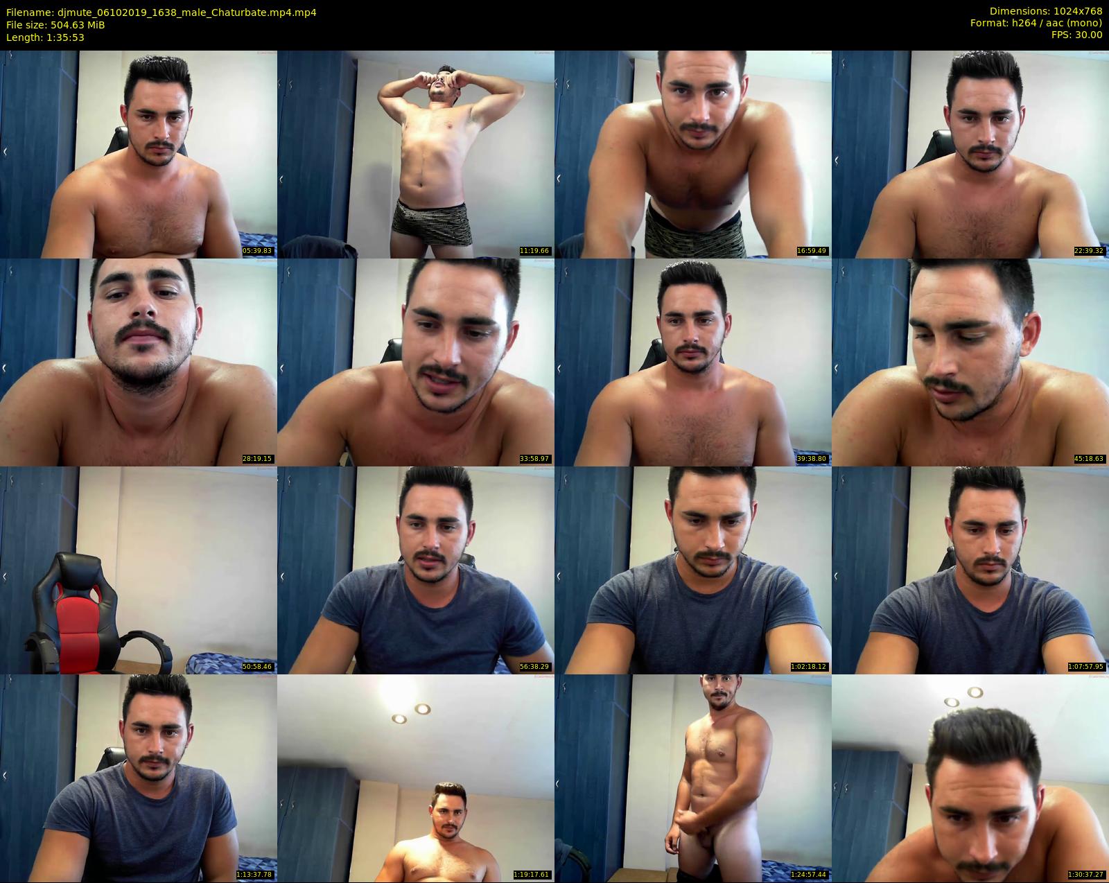 djmute — 96 minute Chaturbate male cam show recording, 720p, Oct 6, 2019