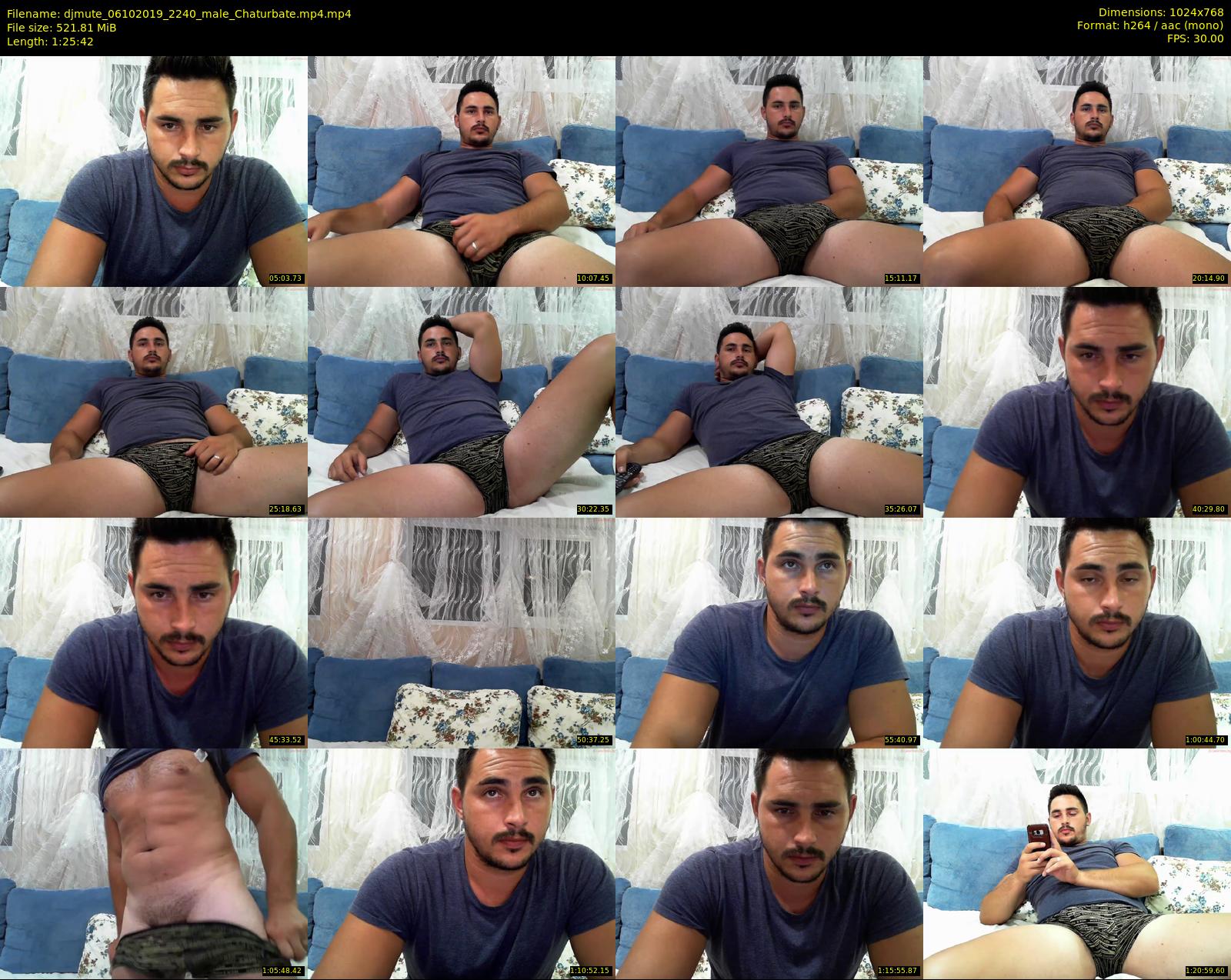 djmute — 86 minute Chaturbate male cam show recording, 720p, Oct 6, 2019