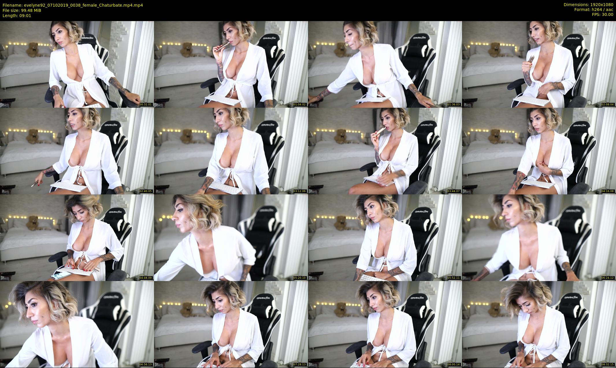 evelyne92 — 10 minute Chaturbate female cam show recording, 1080p, Oct 7, 2019