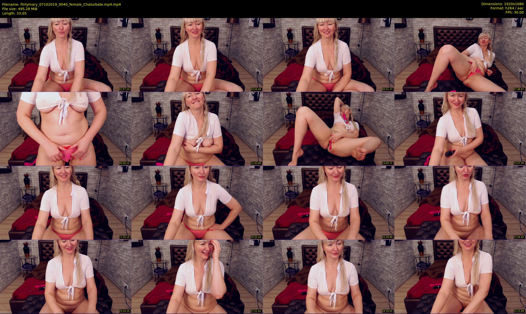 flirtymary — 34 minute Chaturbate female cam show recording, 1080p, Oct 7, 2019