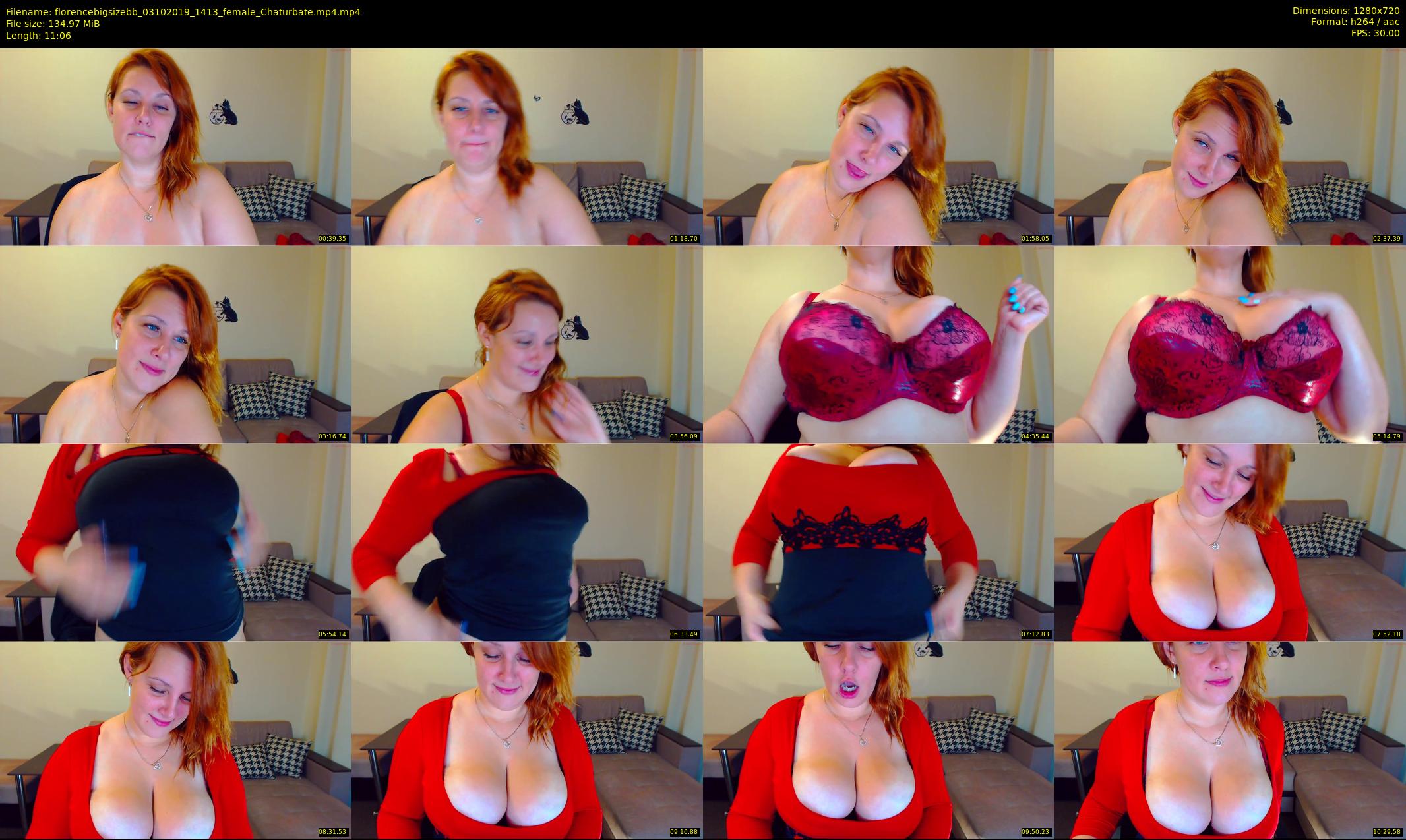 florencebigsizebb — 12 minute Chaturbate female cam show recording, 720p, Oct 3, 2019