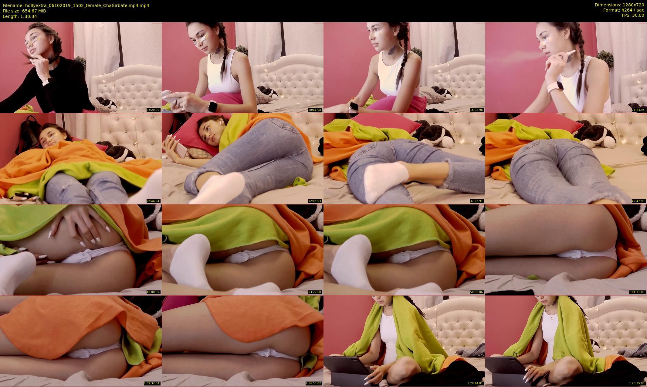 hollyextra — 91 minute Chaturbate female cam show recording, 720p, Oct 6, 2019