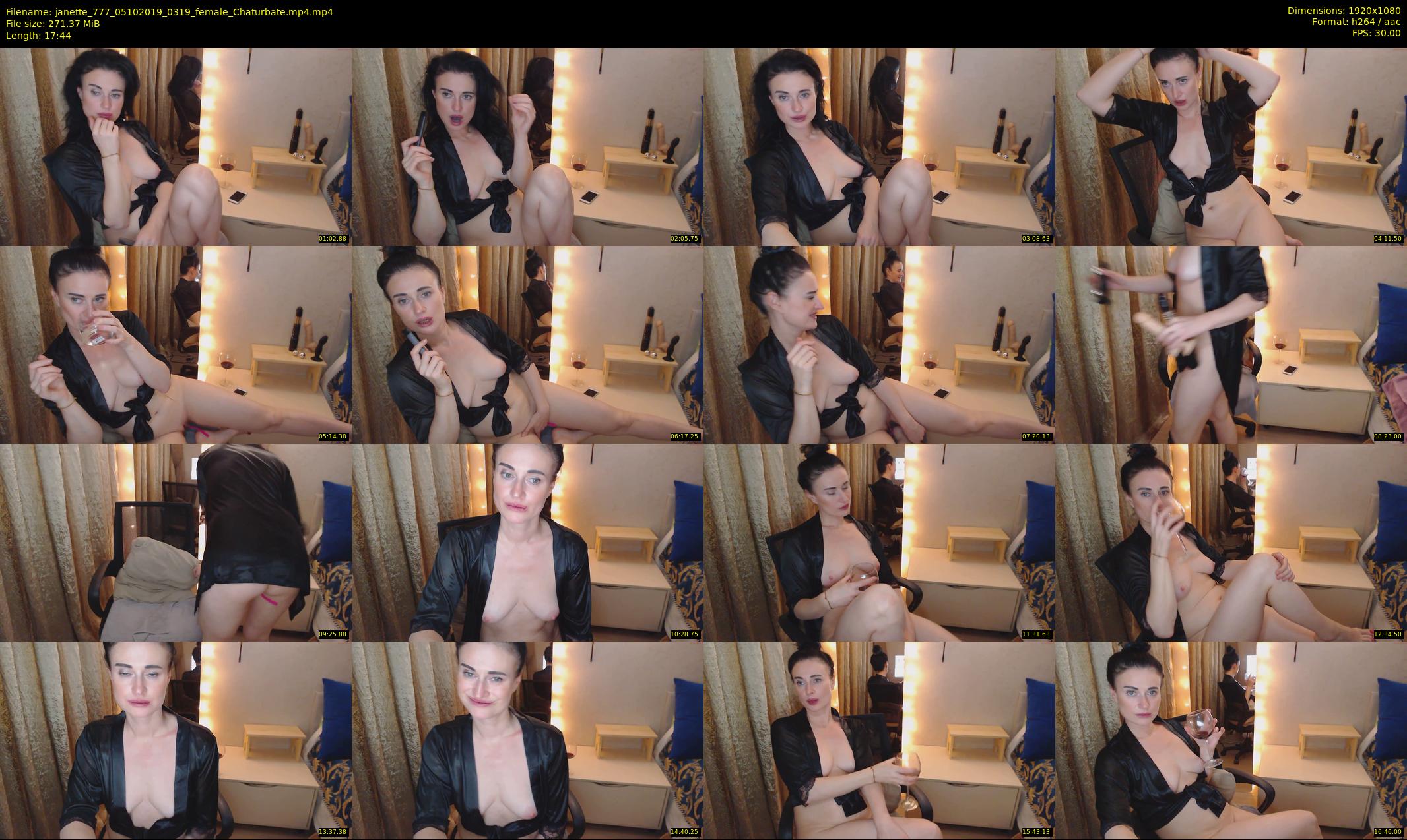 janette_777 — 18 minute Chaturbate female cam show recording, 1080p, Oct 5, 2019