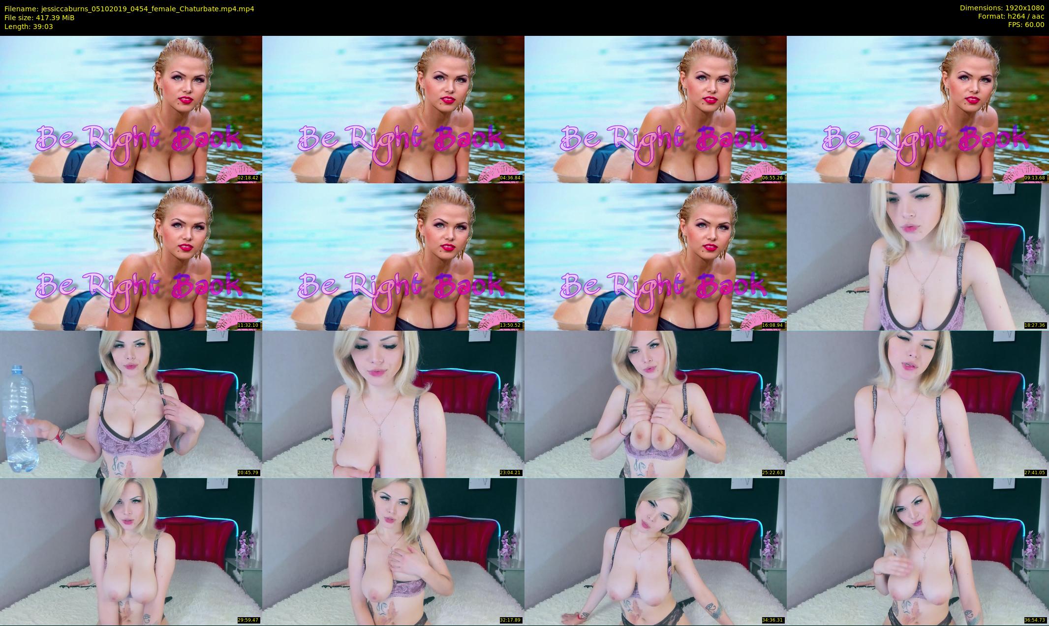 jessiccaburns — 40 minute Chaturbate female cam show recording, 1080p, Oct 5, 2019