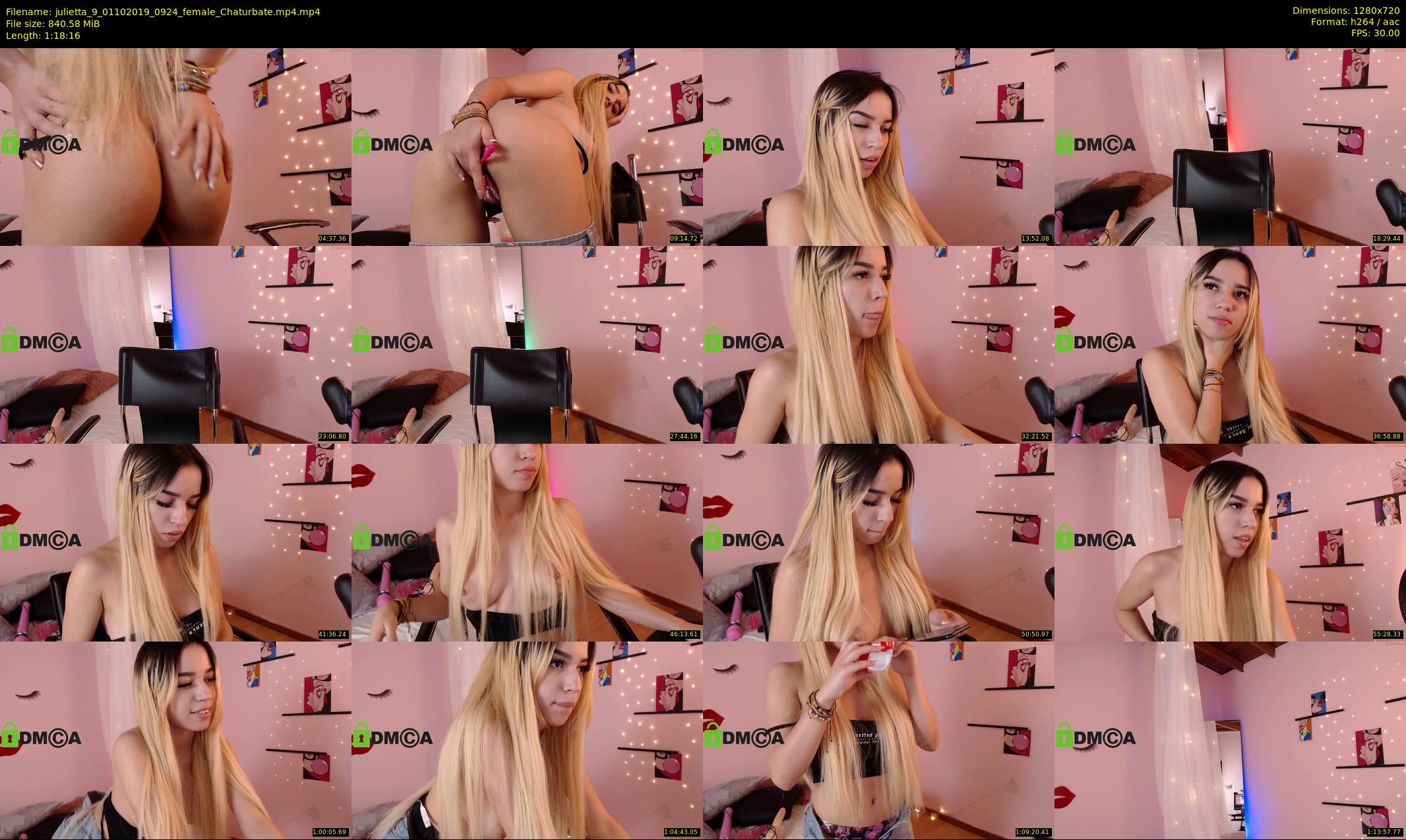 julietta_9 — 79 minute Chaturbate female cam show recording, 720p, Oct 1, 2019