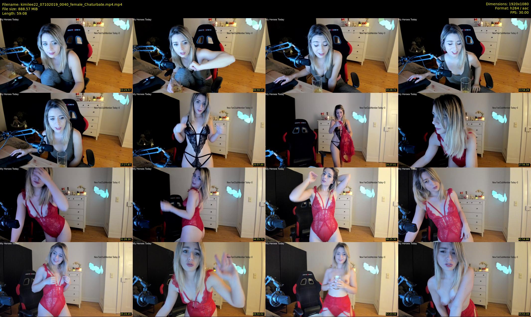 kimilee22 — 60 minute Chaturbate female cam show recording, 1080p, Oct 7, 2019