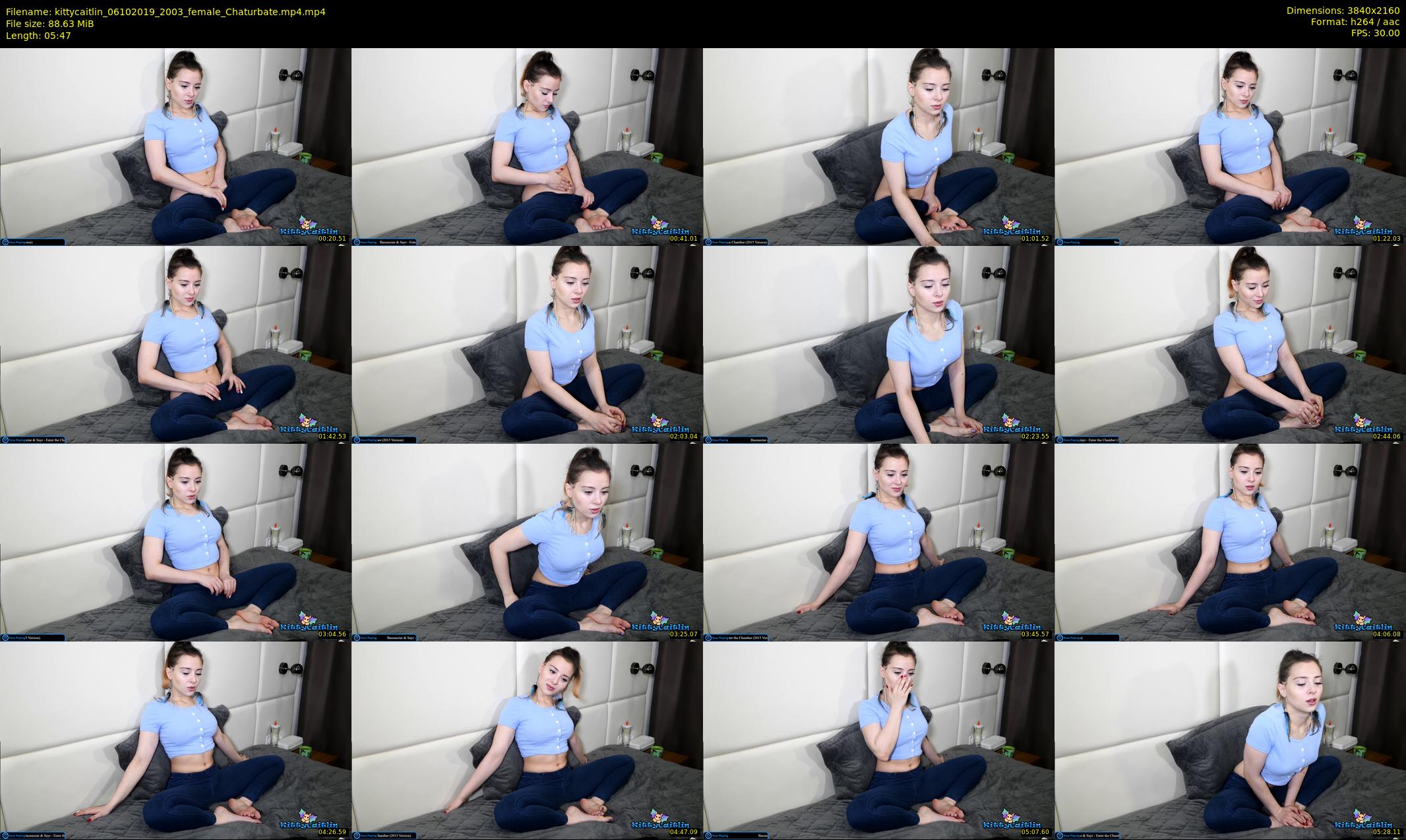 kittycaitlin — 6 minute Chaturbate female cam show recording, 4K, Oct 6, 2019
