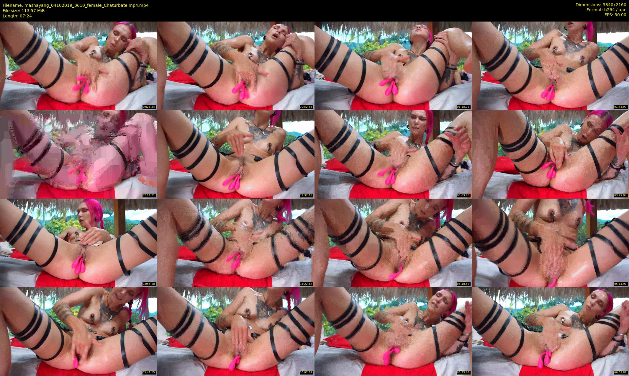 mashayang — 8 minute Chaturbate female cam show recording, 4K, Oct 4, 2019