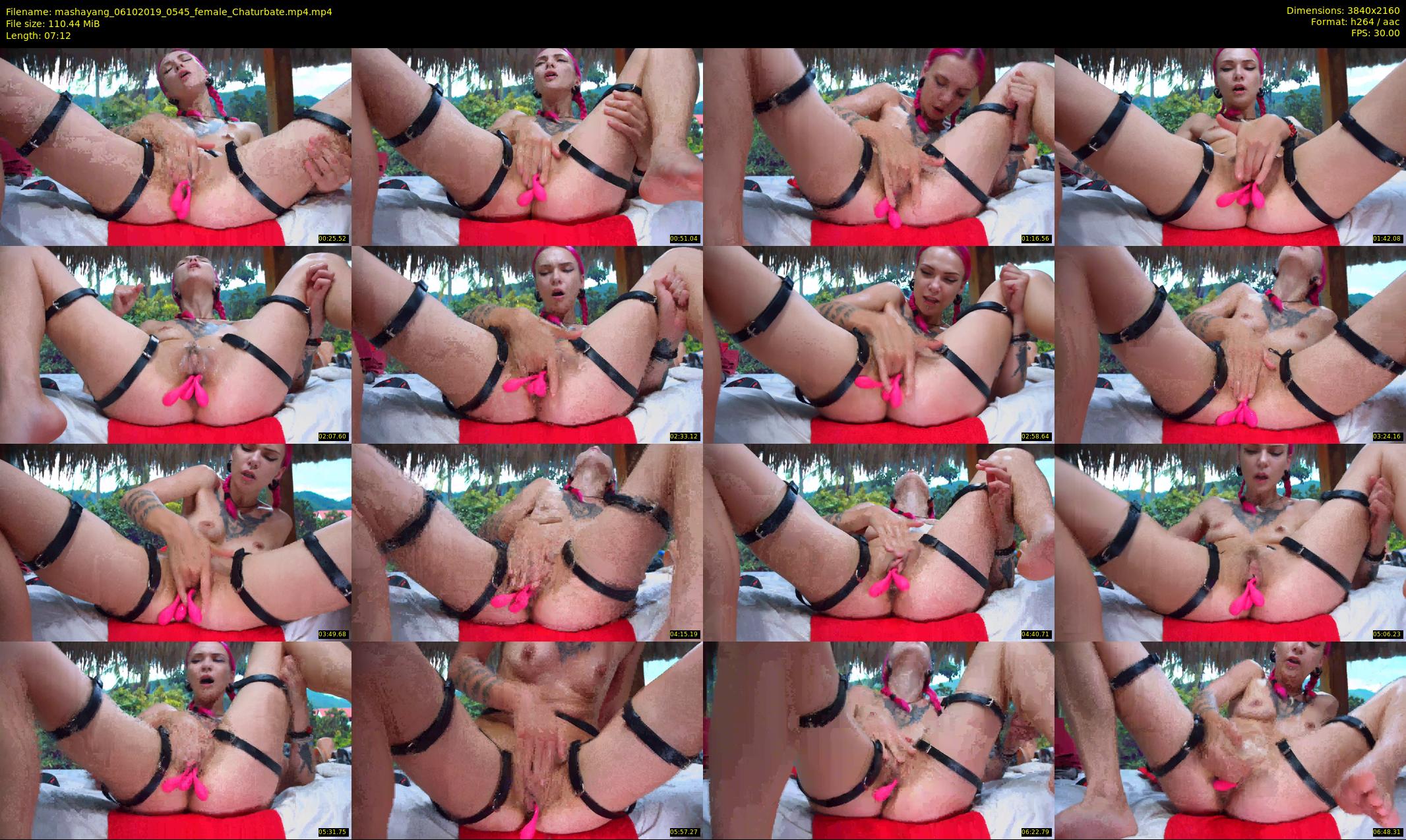 mashayang — 8 minute Chaturbate female cam show recording, 4K, Oct 6, 2019
