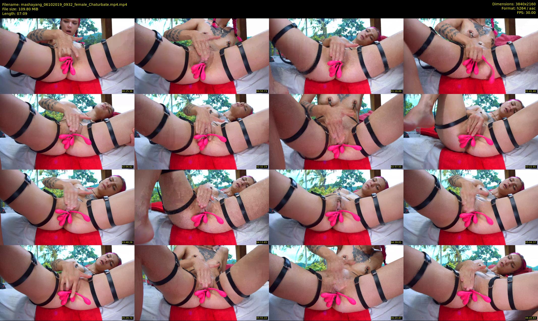mashayang — 8 minute Chaturbate female cam show recording, 4K, Oct 6, 2019