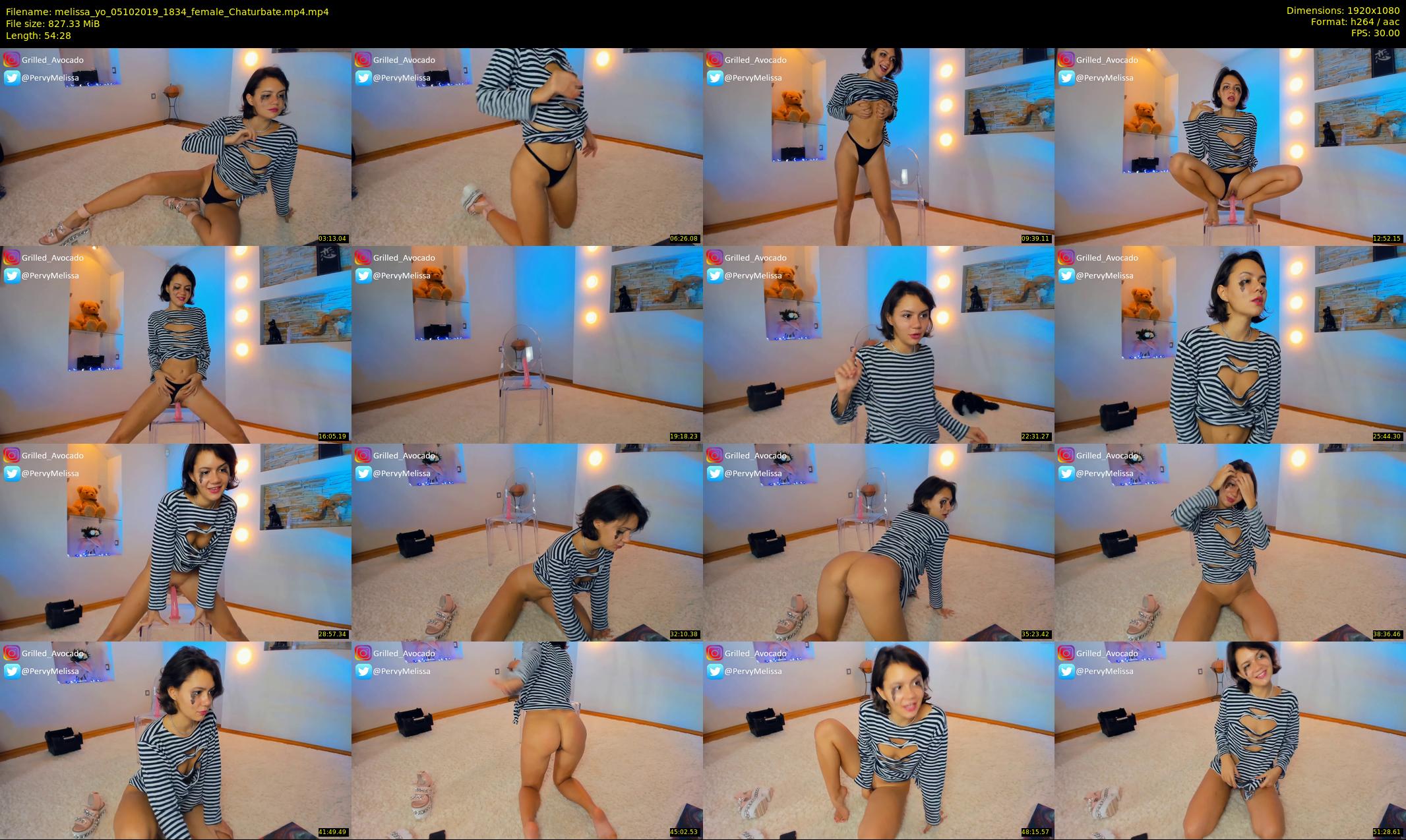 melissa_yo — 55 minute Chaturbate female cam show recording, 1080p, Oct 5, 2019