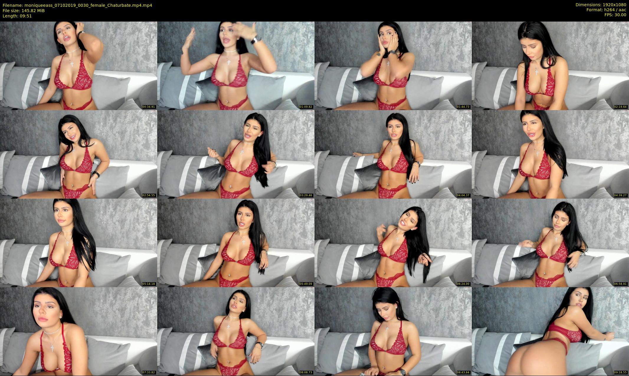moniqueeass — 10 minute Chaturbate female cam show recording, 1080p, Oct 7, 2019