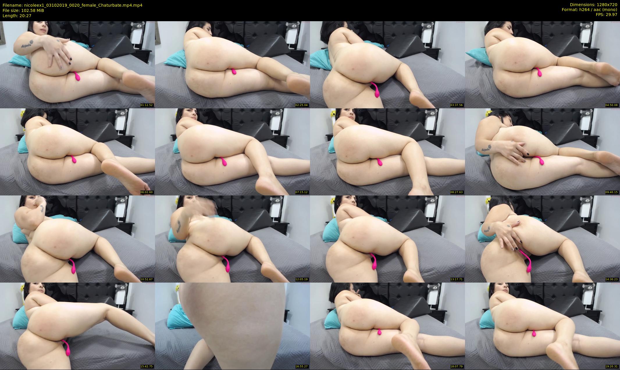 nicoleex1 — 21 minute Chaturbate female cam show recording, 720p, Oct 3, 2019