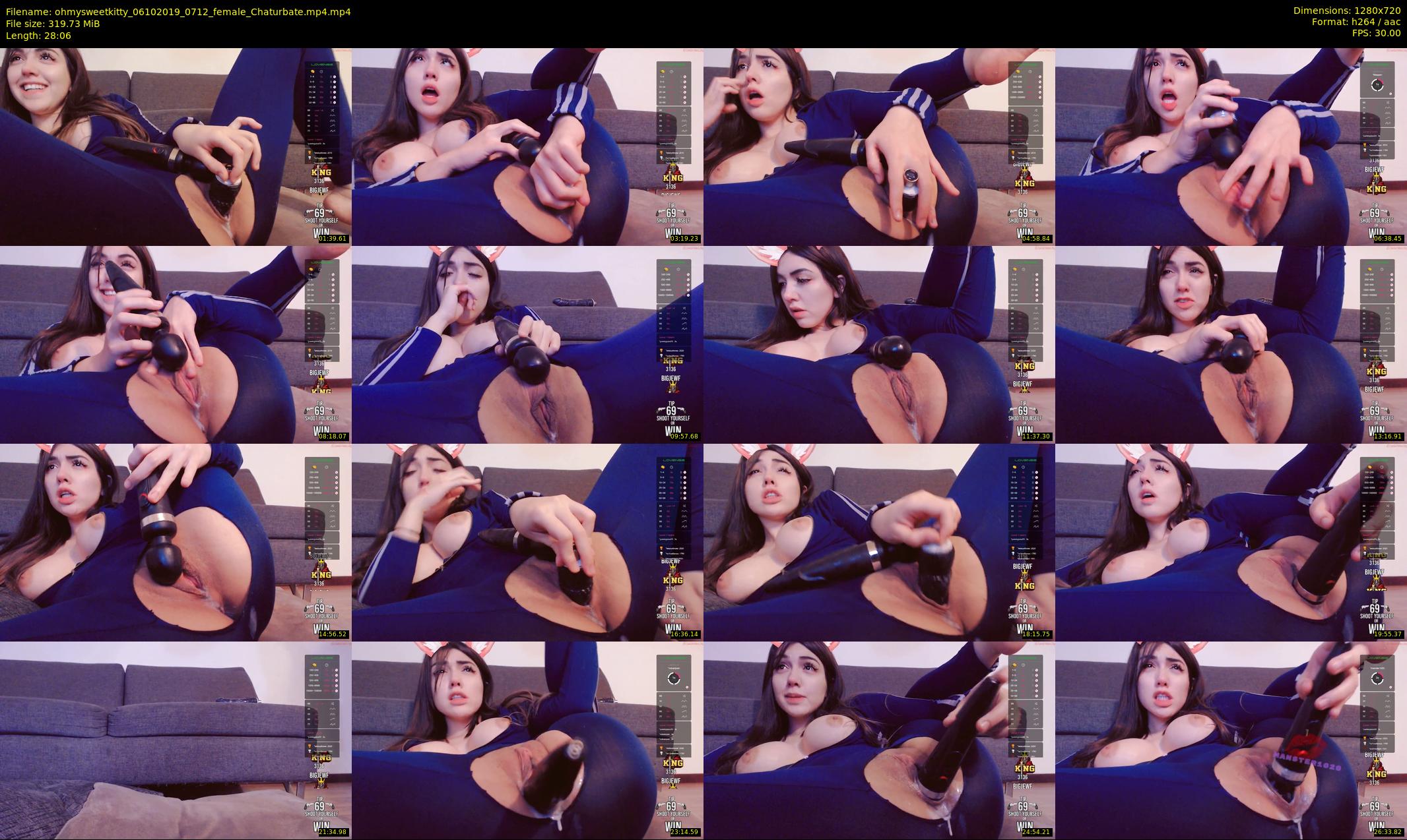 ohmysweetkitty — 29 minute Chaturbate female cam show recording, 720p, Oct 6, 2019
