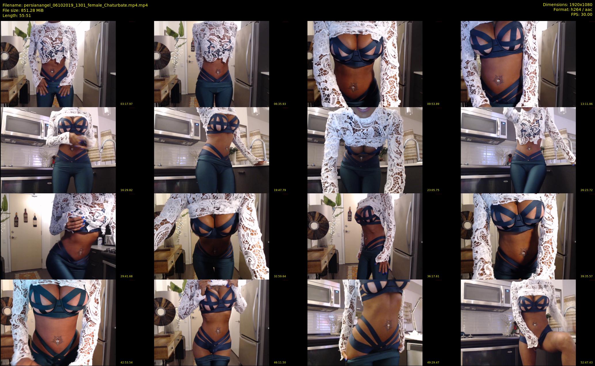 persianangel — 56 minute Chaturbate female cam show recording, 1080p, Oct 6, 2019