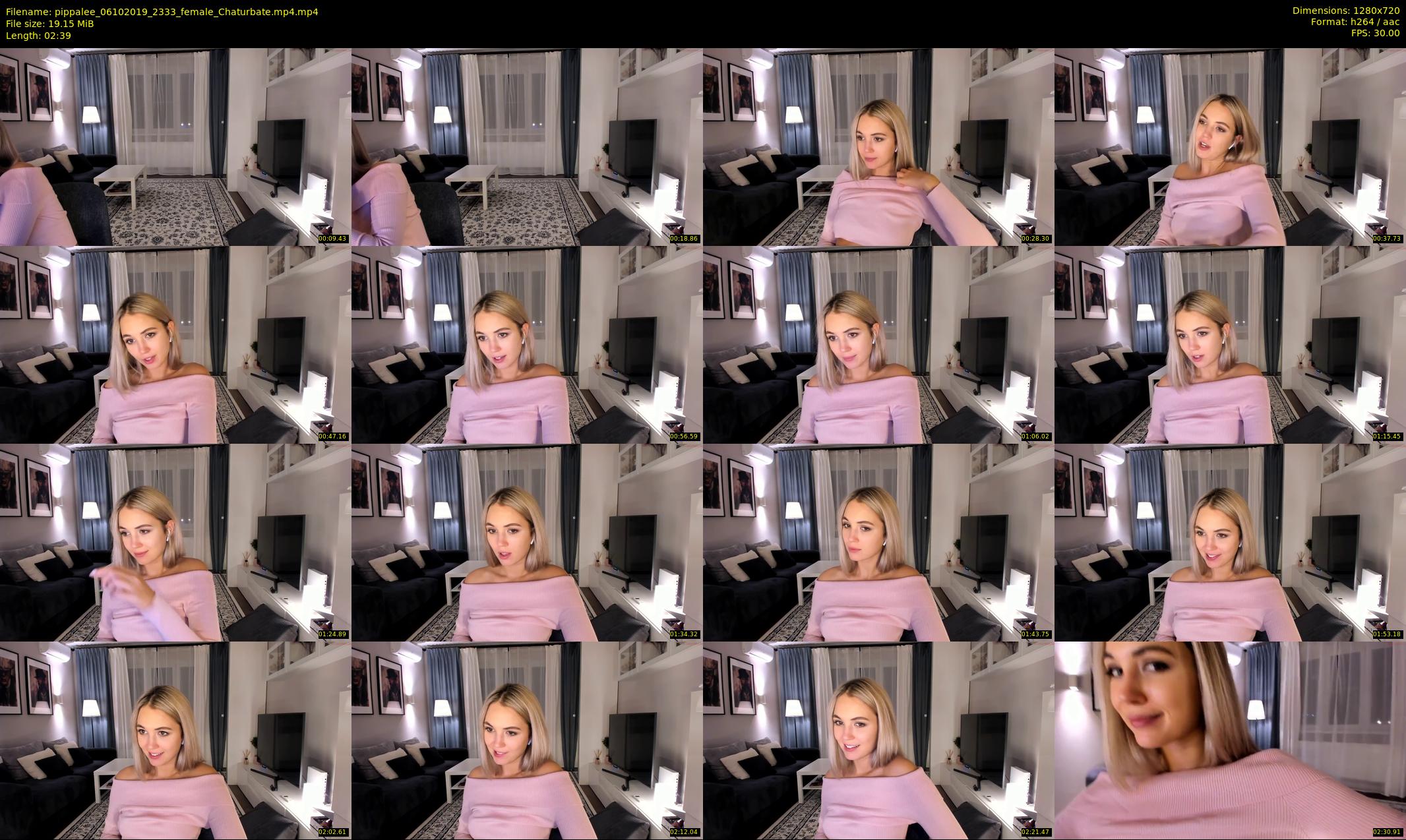 pippalee — 3 minute Chaturbate female cam show recording, 720p, Oct 6, 2019