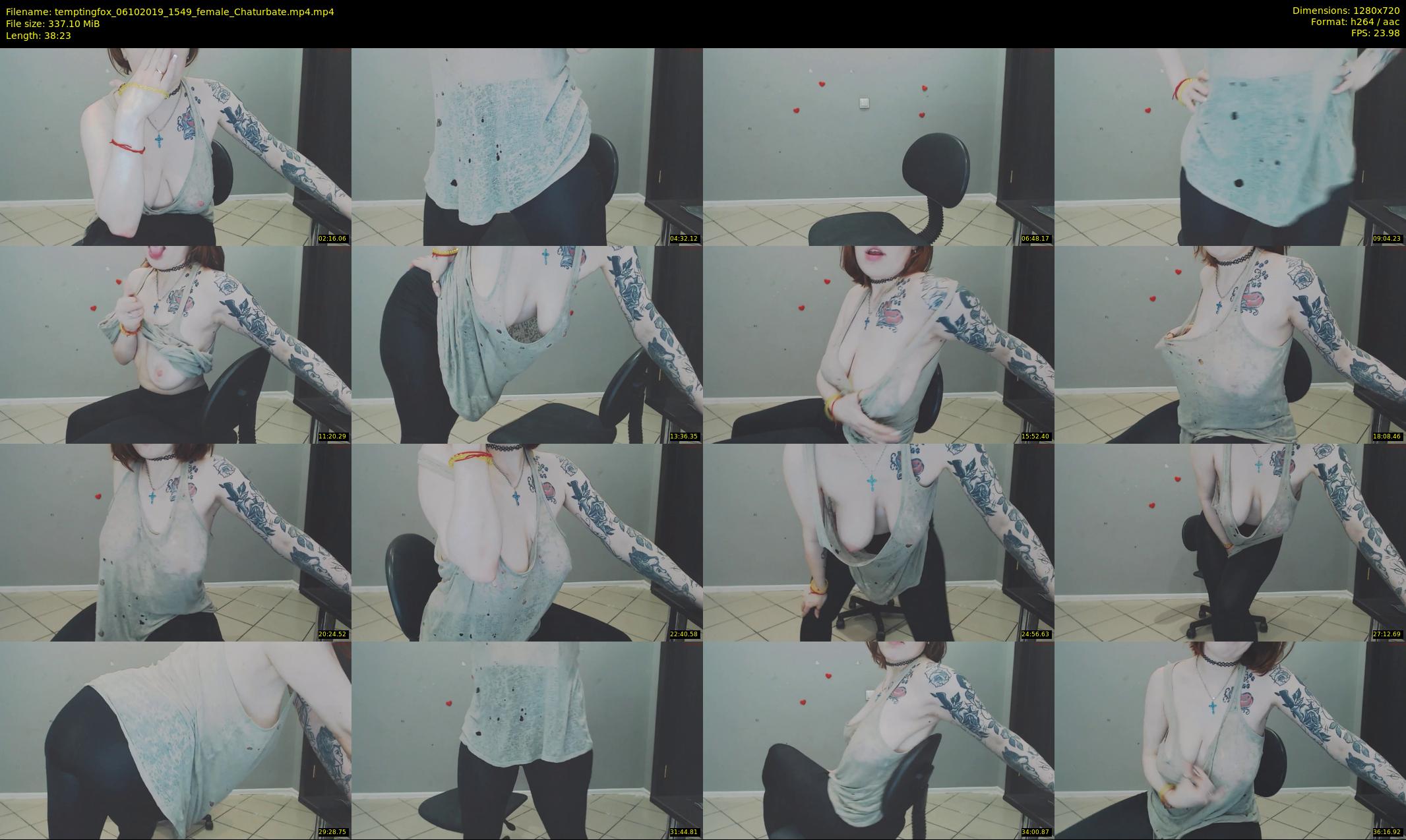 temptingfox — 39 minute Chaturbate female cam show recording, 720p, Oct 6, 2019