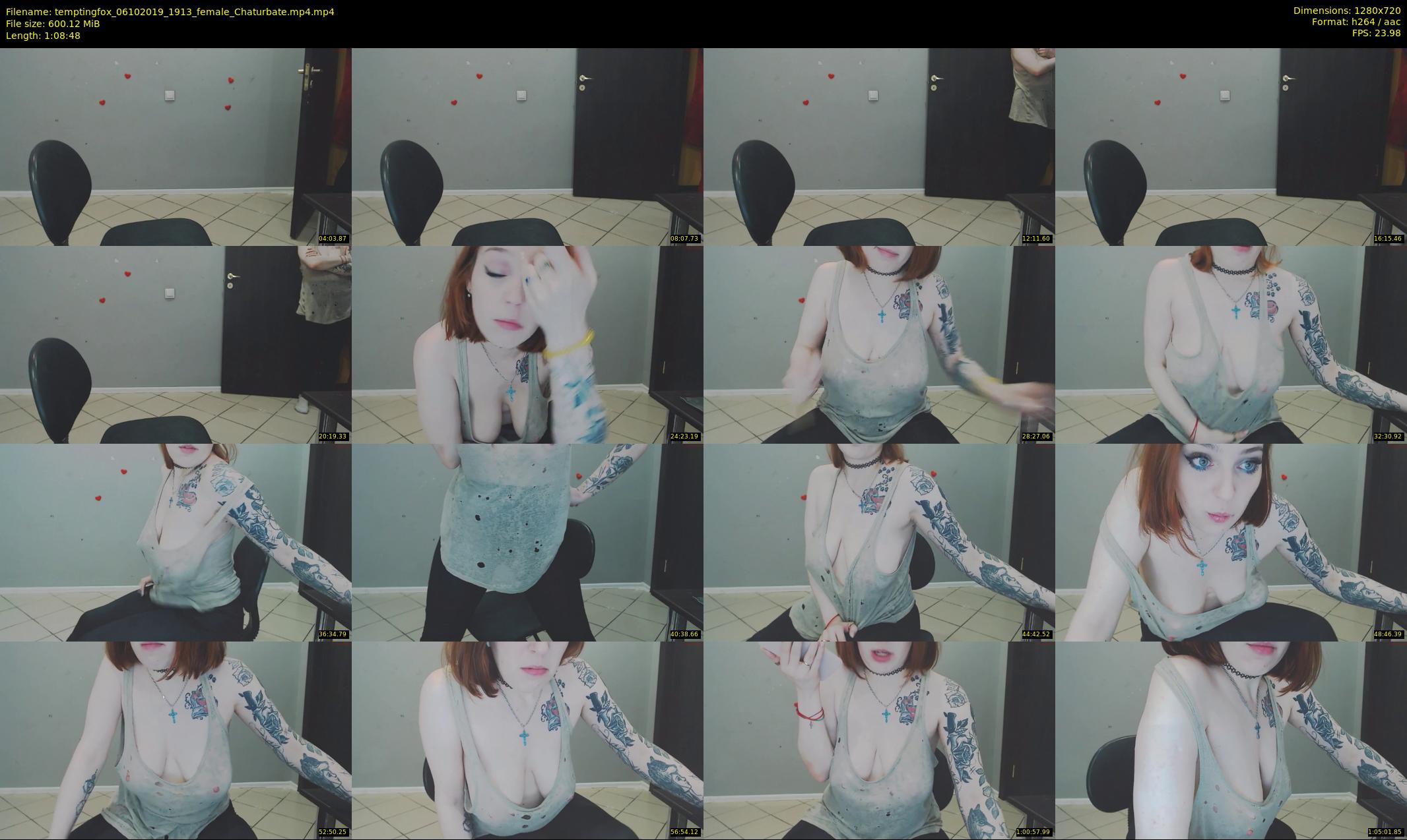 temptingfox — 69 minute Chaturbate female cam show recording, 720p, Oct 6, 2019