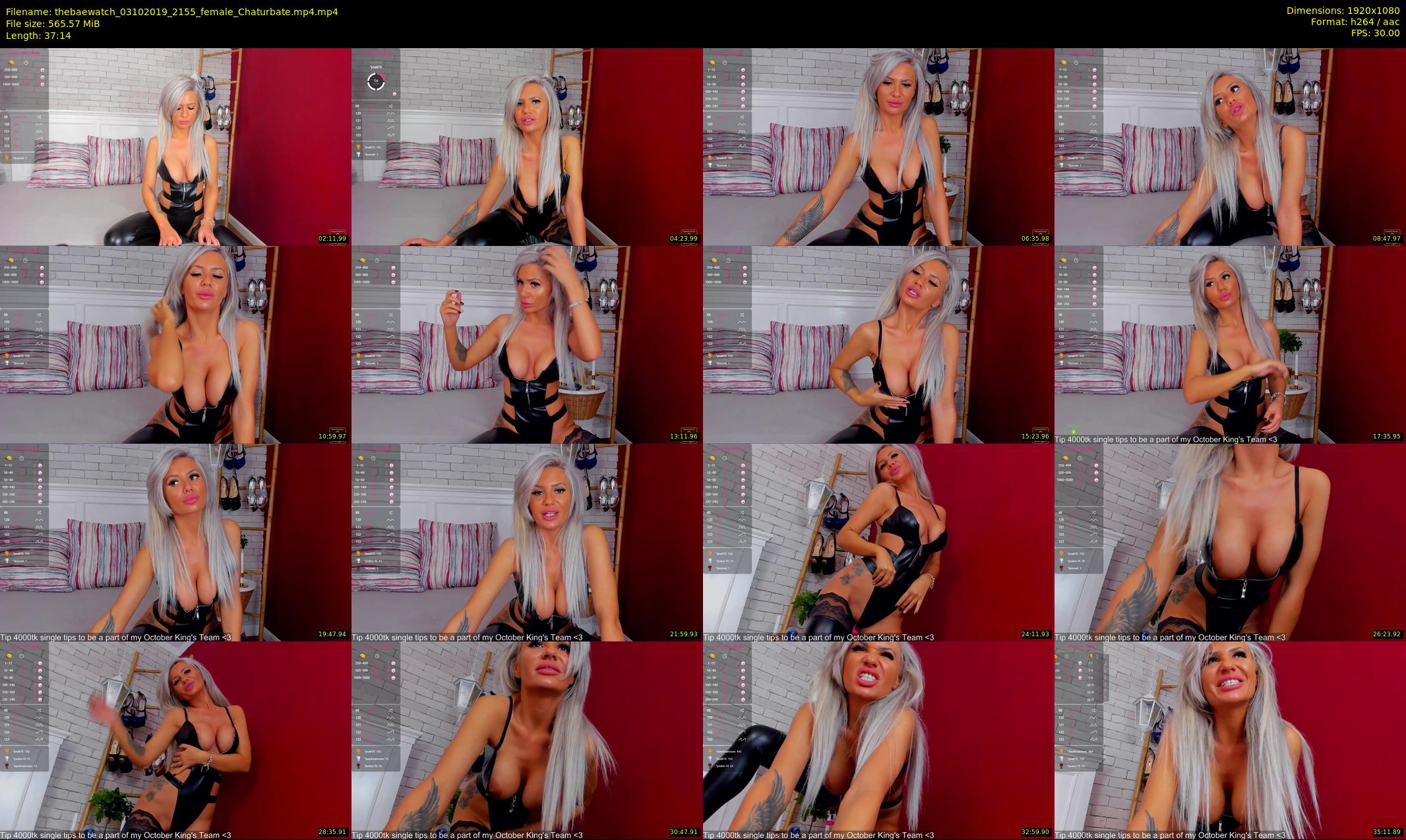thebaewatch — 38 minute Chaturbate female cam show recording, 1080p, Oct 3, 2019