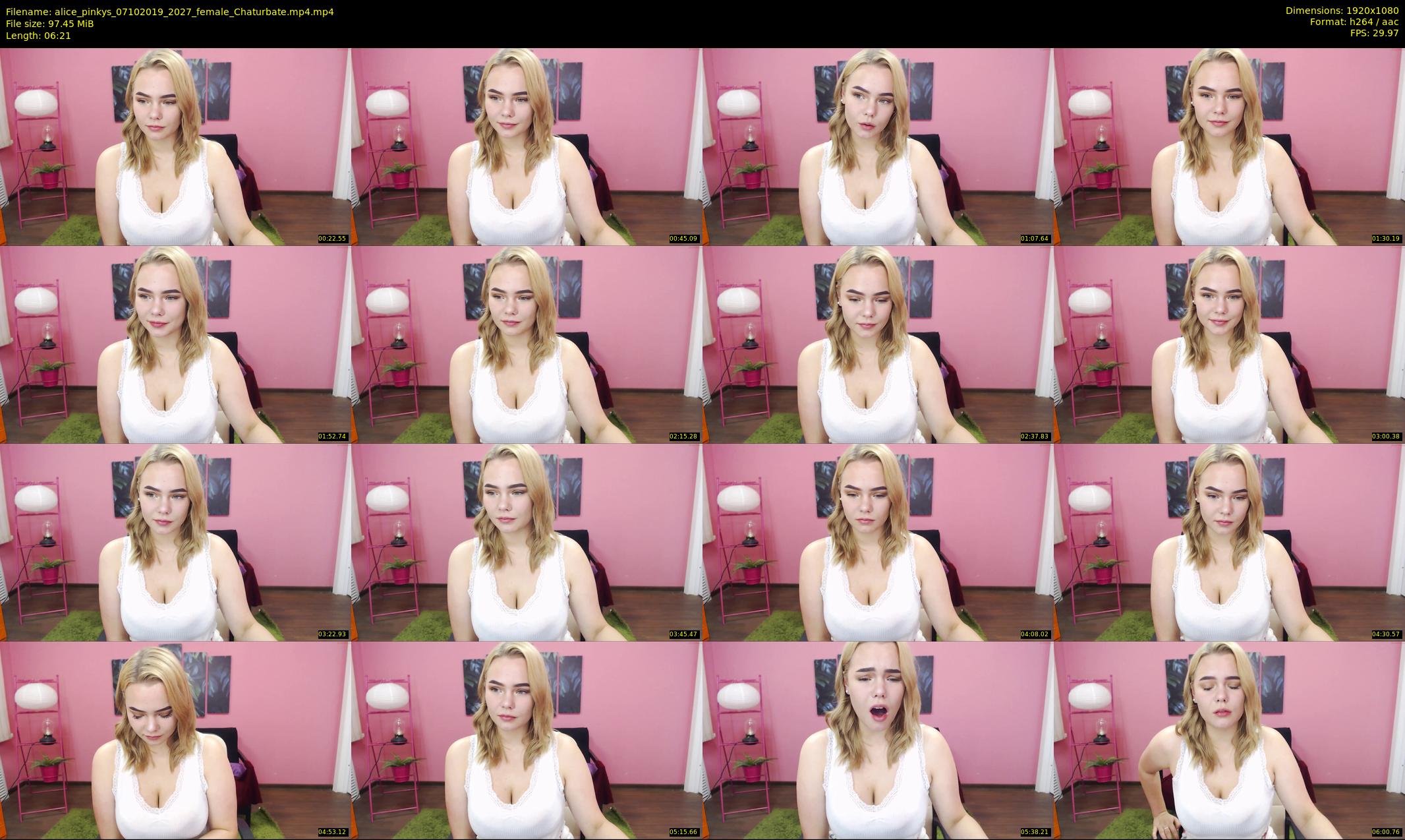 alice_pinkys — 7 minute Chaturbate female cam show recording, 1080p, Oct 7, 2019