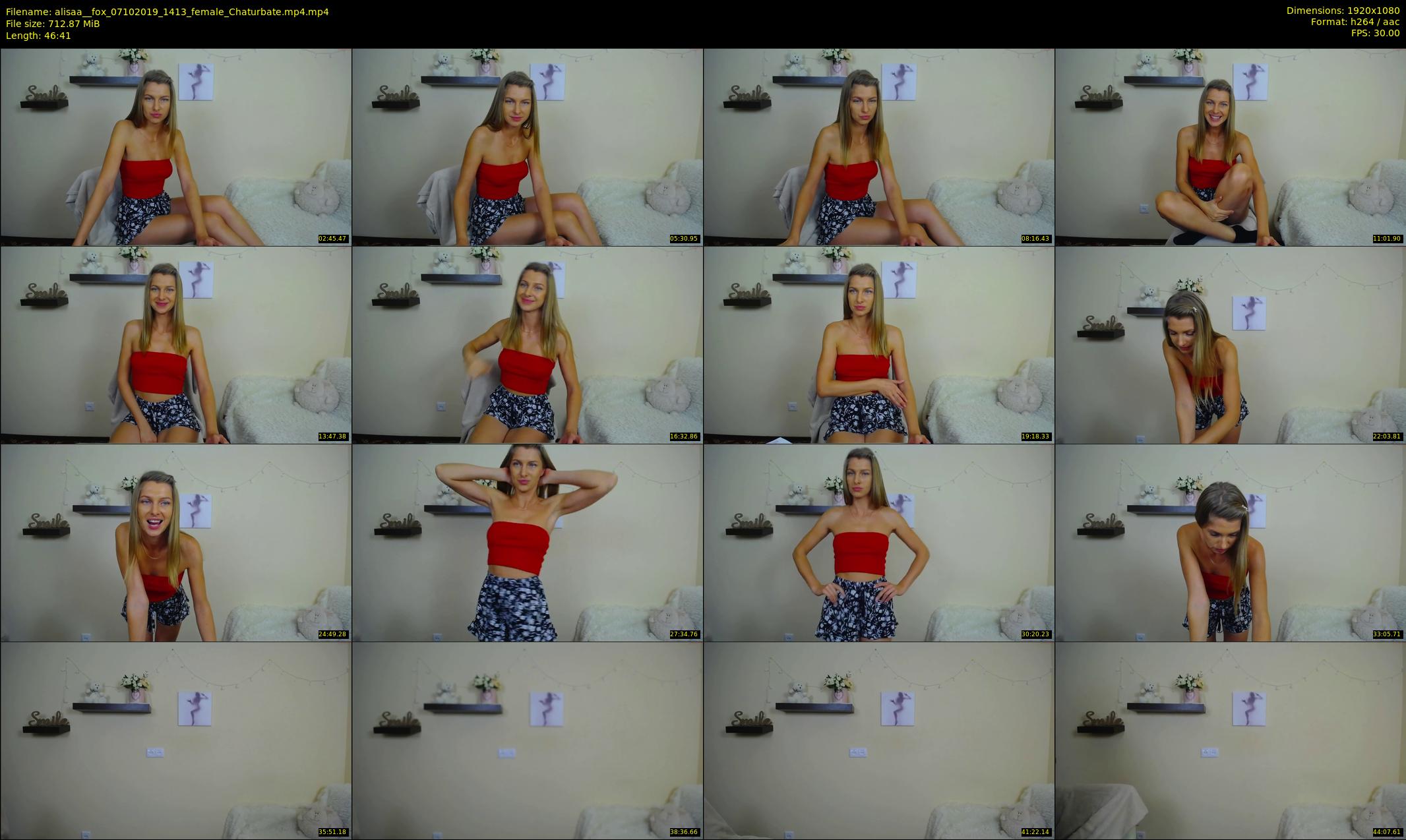 alisaa__fox — 47 minute Chaturbate female cam show recording, 1080p, Oct 7, 2019