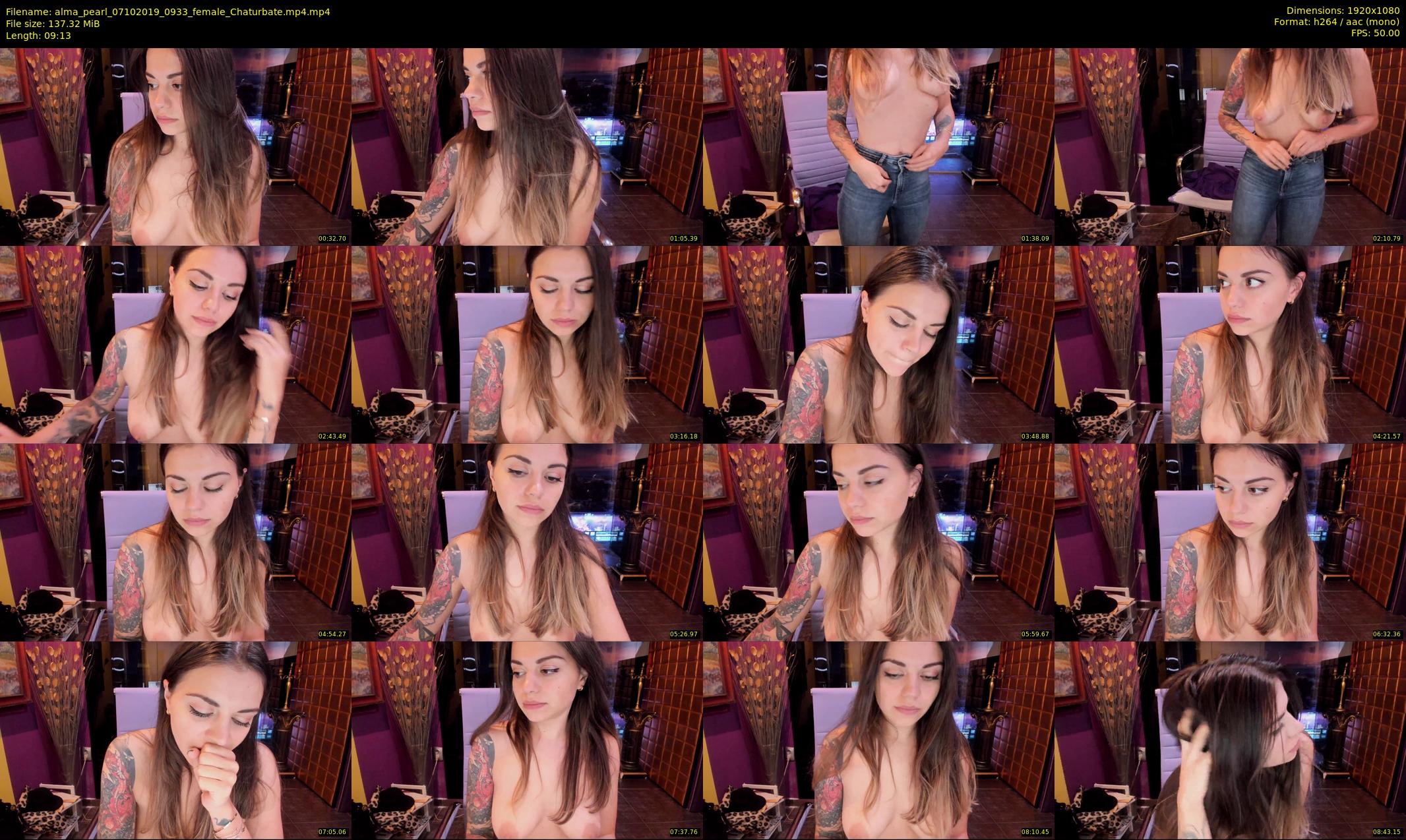 alma_pearl — 10 minute Chaturbate female cam show recording, 1080p, Oct 7, 2019