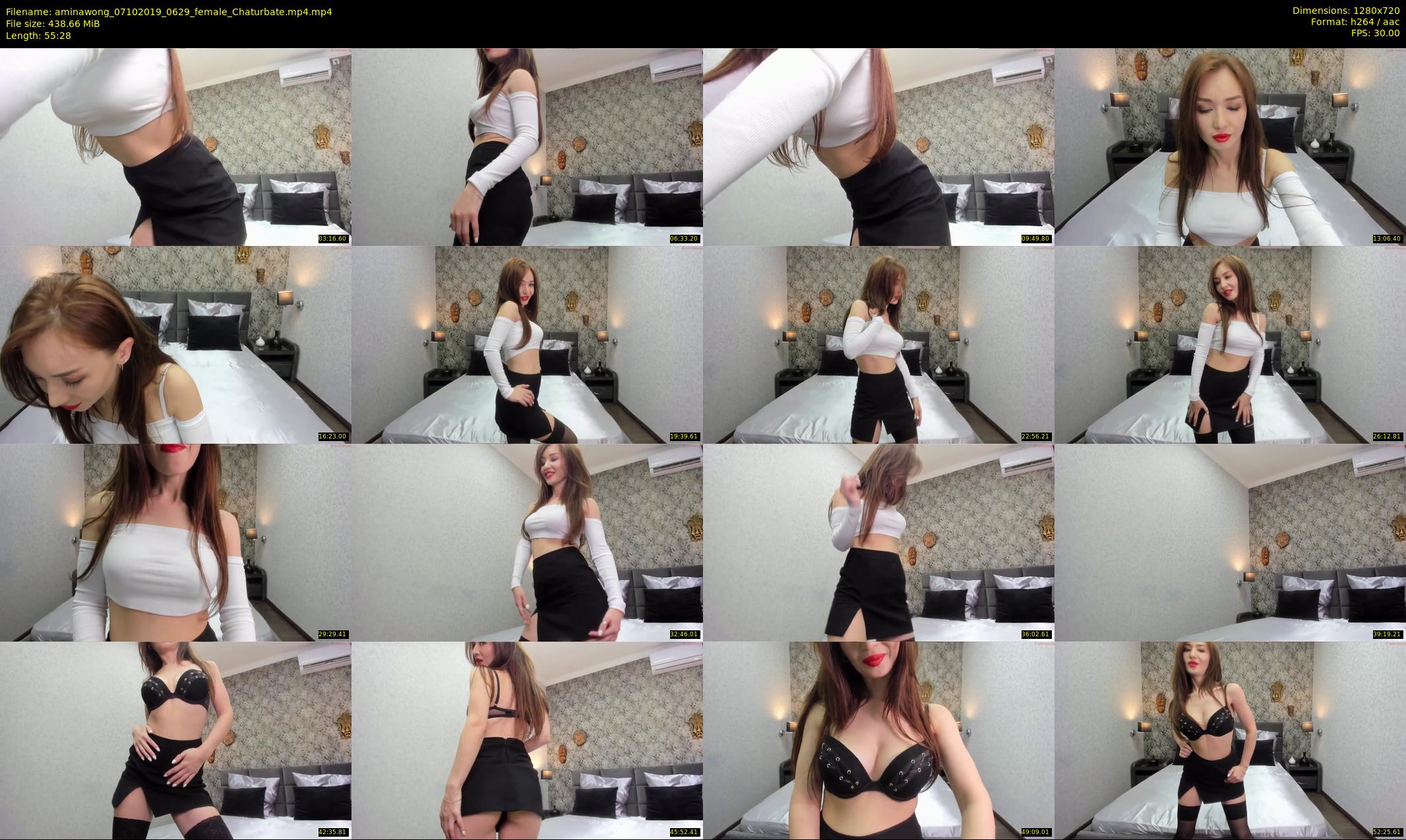 aminawong — 56 minute Chaturbate female cam show recording, 720p, Oct 7, 2019