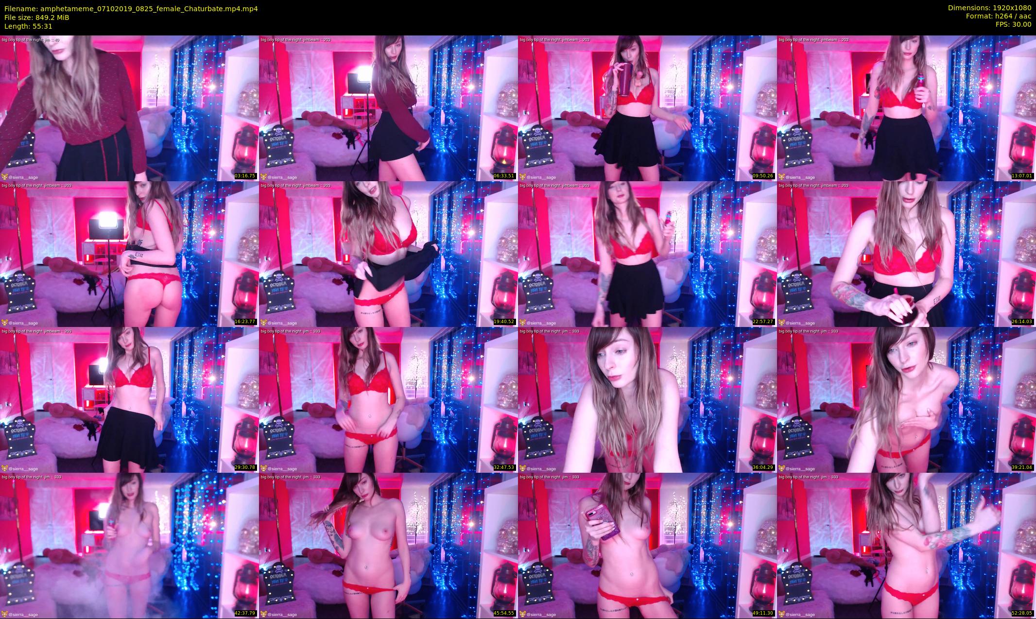 amphetameme — 56 minute Chaturbate female cam show recording, 1080p, Oct 7, 2019