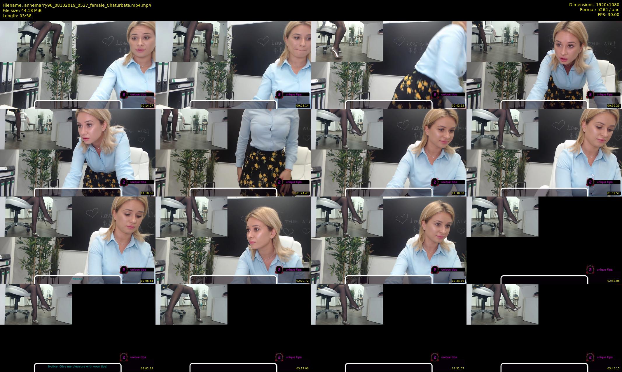 annemarry96 — 4 minute Chaturbate female cam show recording, 1080p, Oct 8, 2019