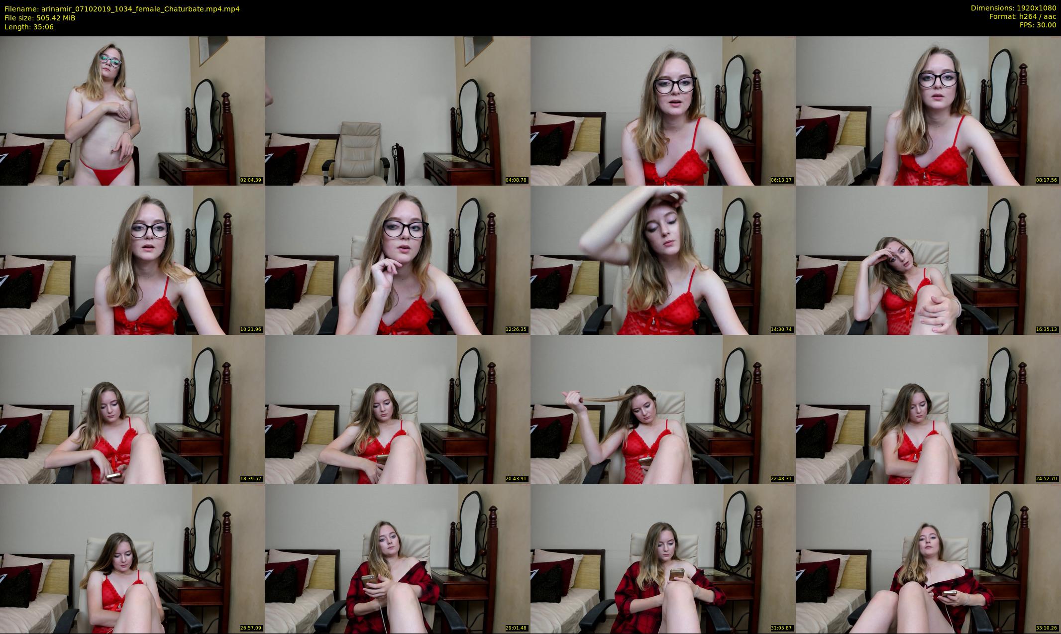 arinamir — 36 minute Chaturbate female cam show recording, 1080p, Oct 7, 2019