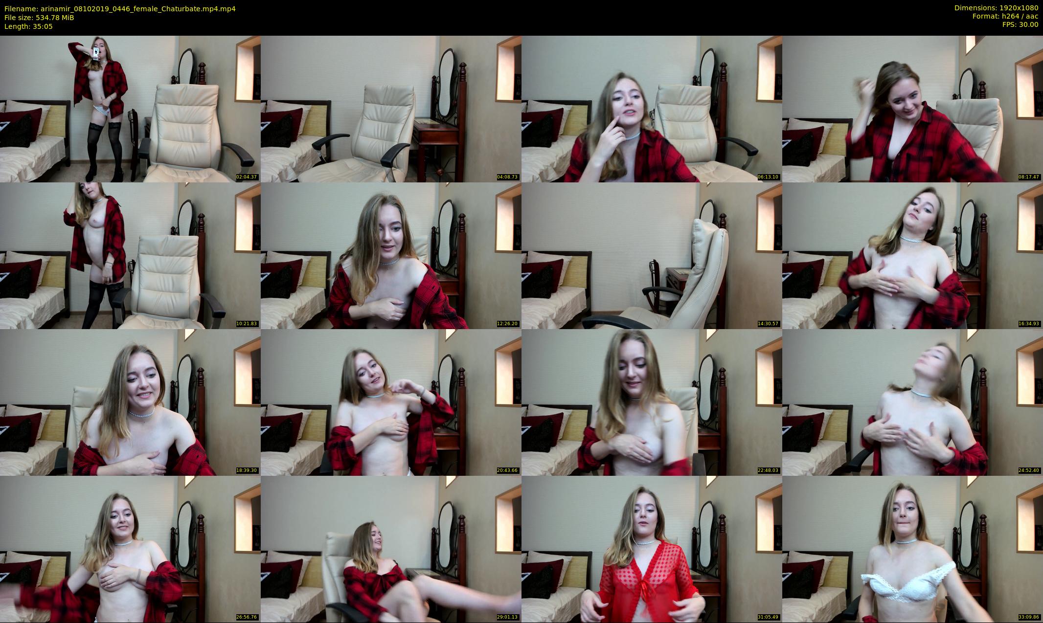 arinamir — 36 minute Chaturbate female cam show recording, 1080p, Oct 8, 2019