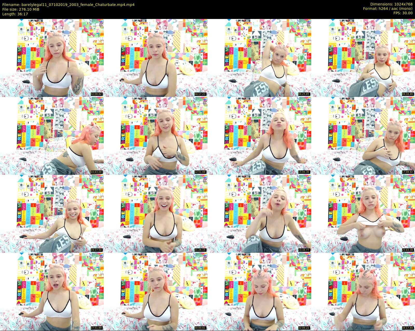 barelylegal11 — 37 minute Chaturbate female cam show recording, 720p, Oct 7, 2019