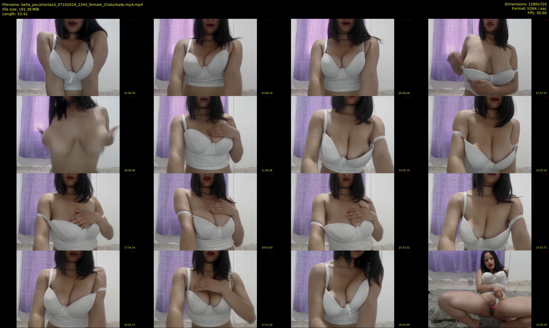 bella_pocahontas3 — 34 minute Chaturbate female cam show recording, 720p, Oct 7, 2019