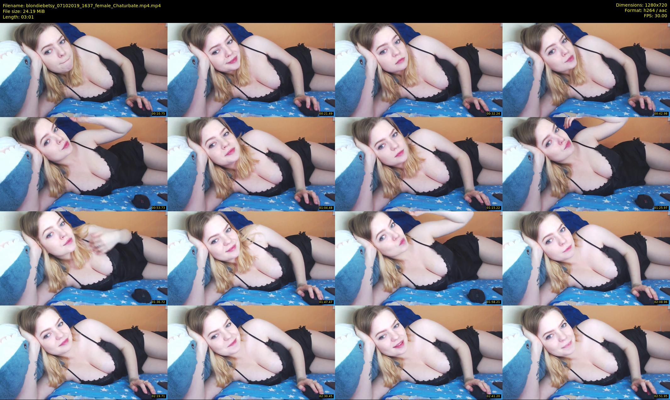 blondiebetsy — 4 minute Chaturbate female cam show recording, 720p, Oct 7, 2019