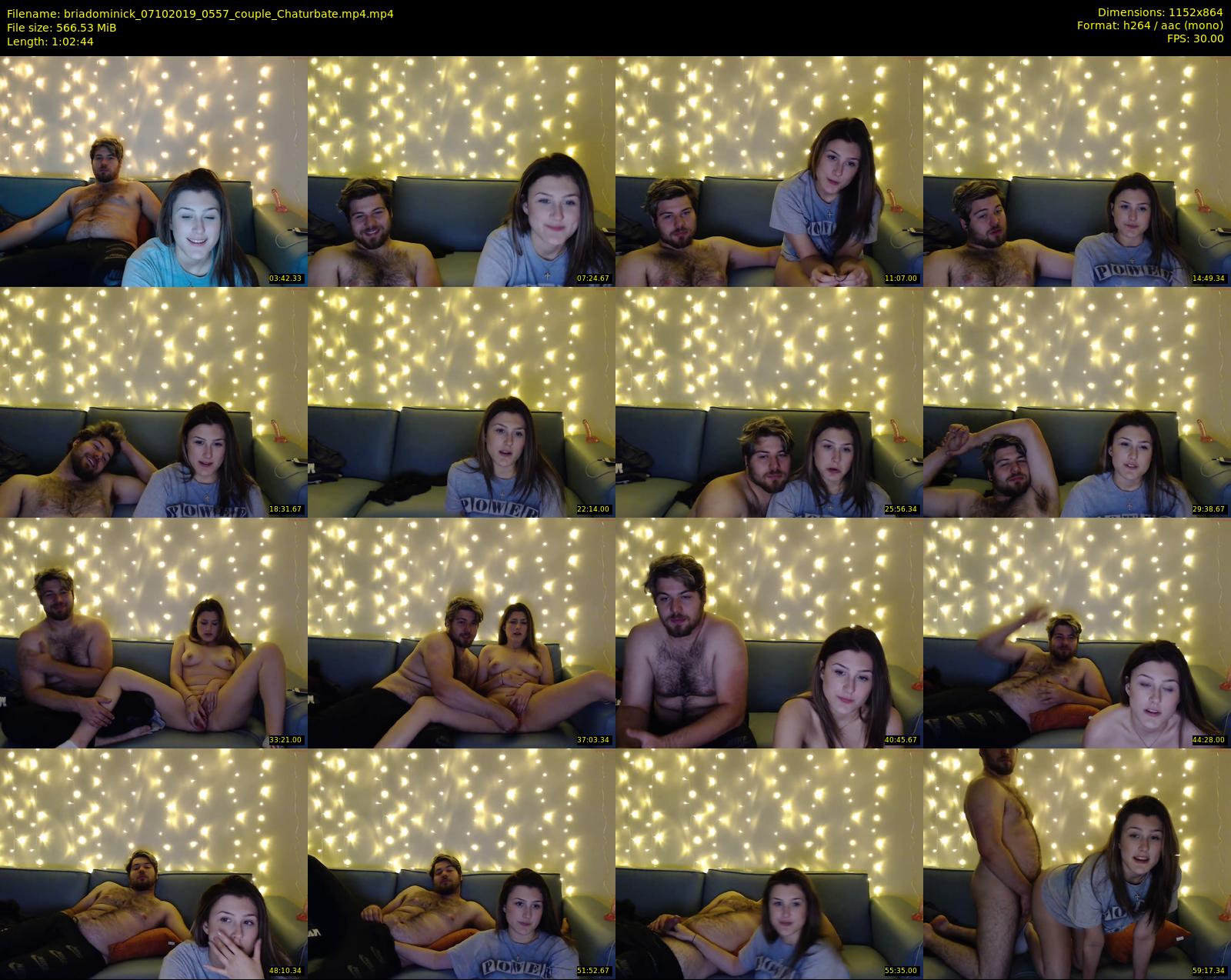 briadominick — 63 minute Chaturbate couple cam show recording, 720p, Oct 7, 2019