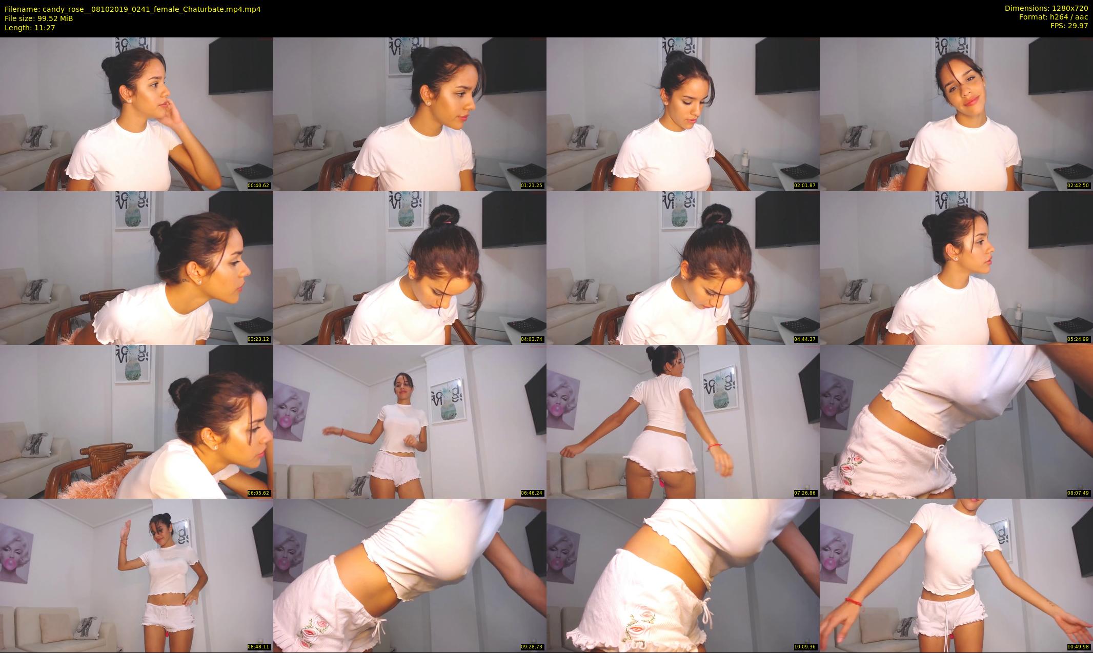 candy_rose_ — 12 minute Chaturbate female cam show recording, 720p, Oct 8, 2019