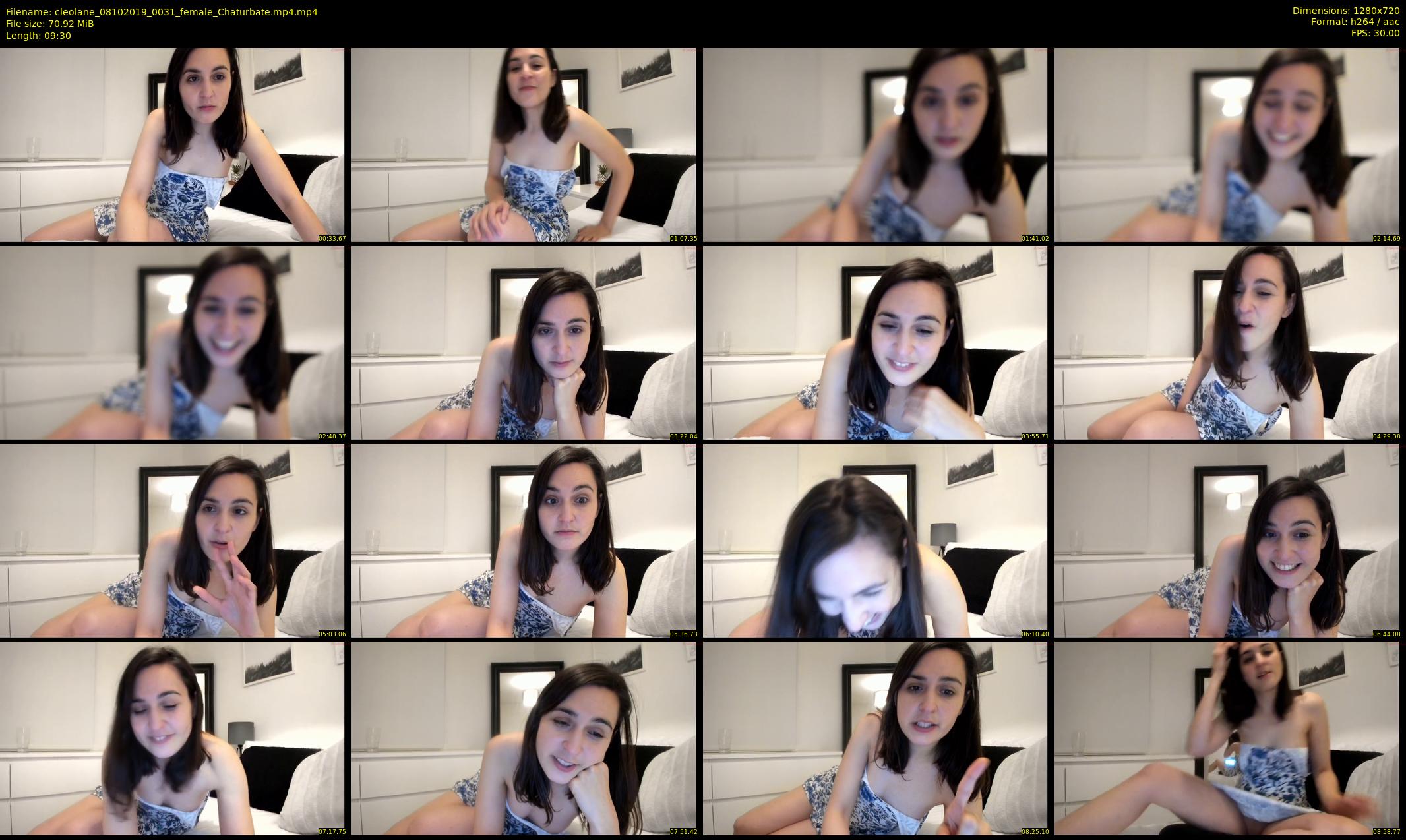 cleolane — 10 minute Chaturbate female cam show recording, 720p, Oct 8, 2019