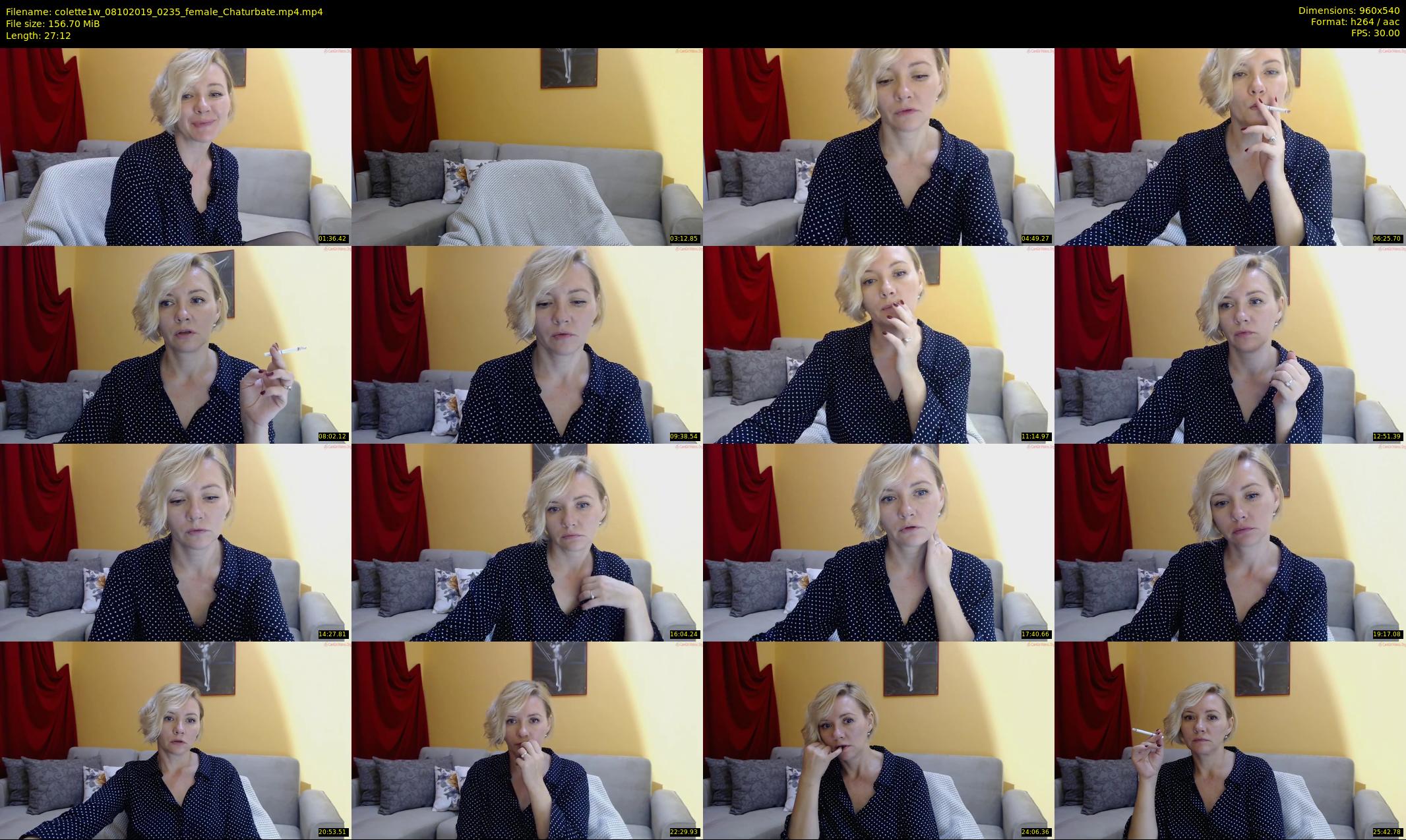 colette1w — 28 minute Chaturbate female cam show recording, 480p, Oct 8, 2019
