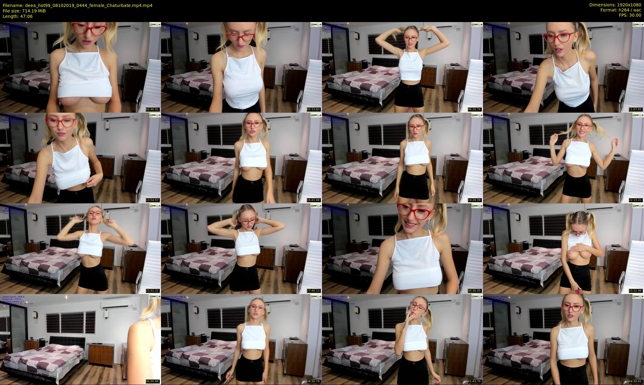 deea_hot99 — 48 minute Chaturbate female cam show recording, 1080p, Oct 8, 2019