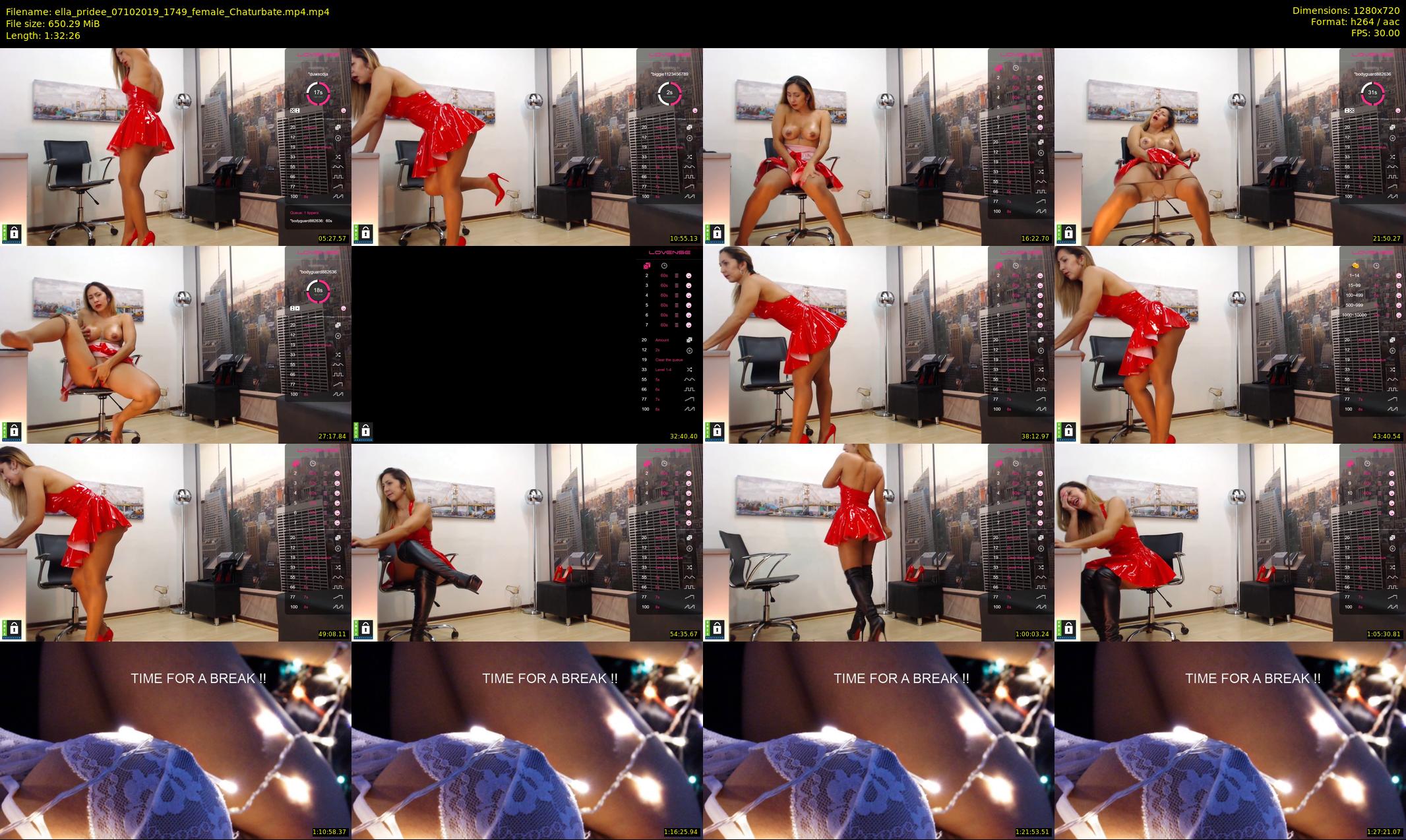 ella_pridee — 93 minute Chaturbate female cam show recording, 720p, Oct 7, 2019