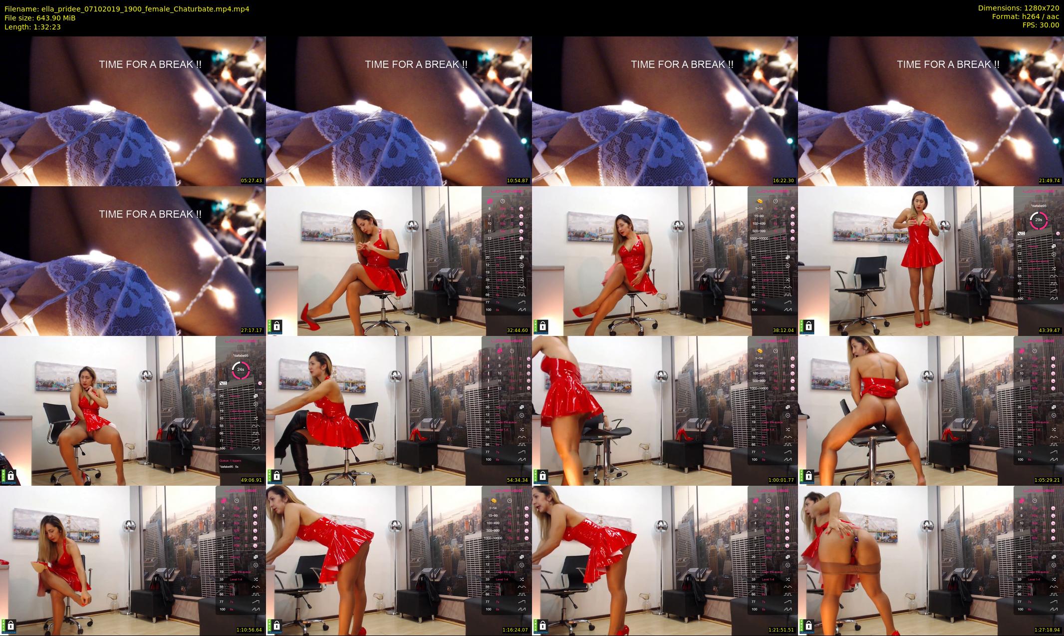 ella_pridee — 93 minute Chaturbate female cam show recording, 720p, Oct 7, 2019